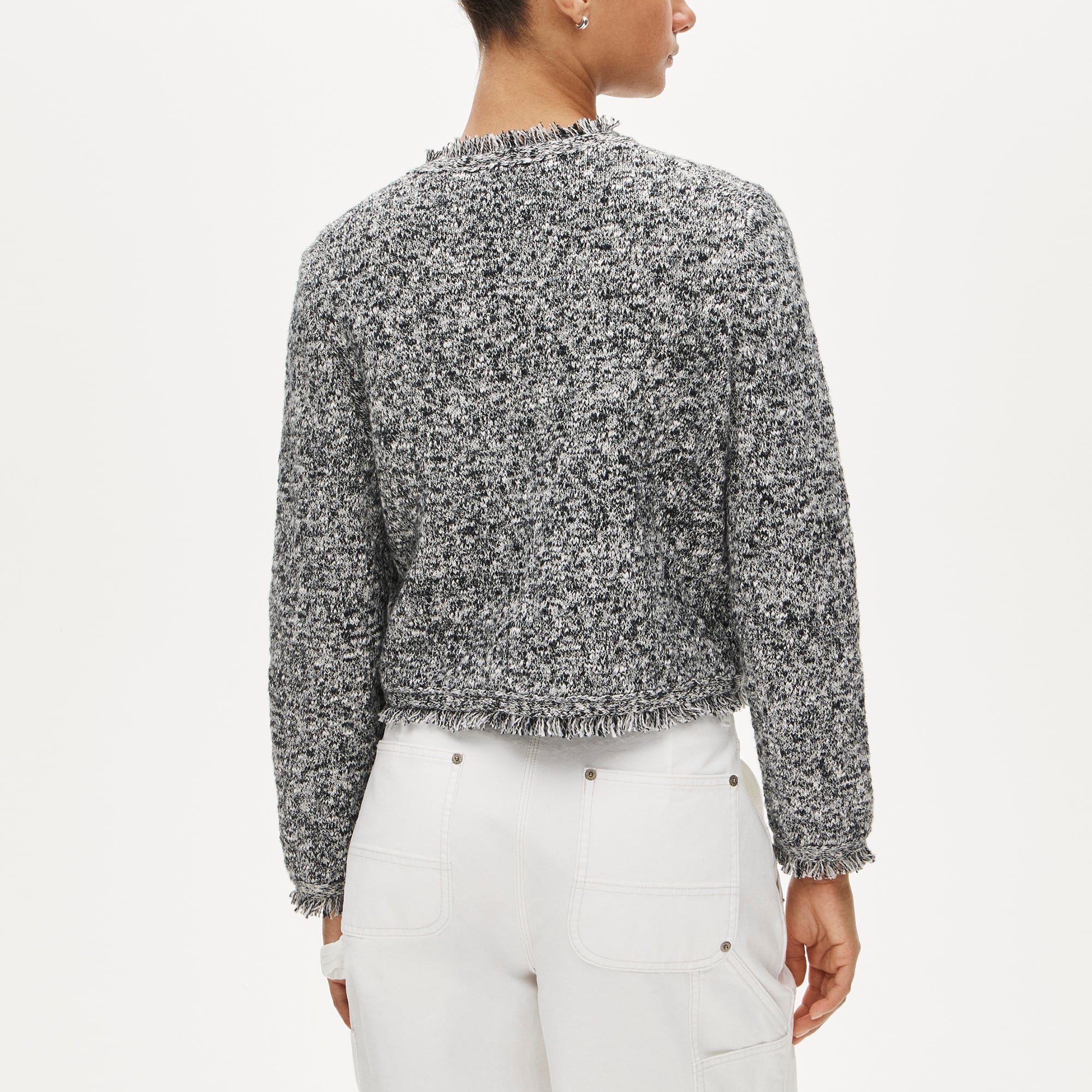Fringe lady jacket in boucl&eacute; - image 5