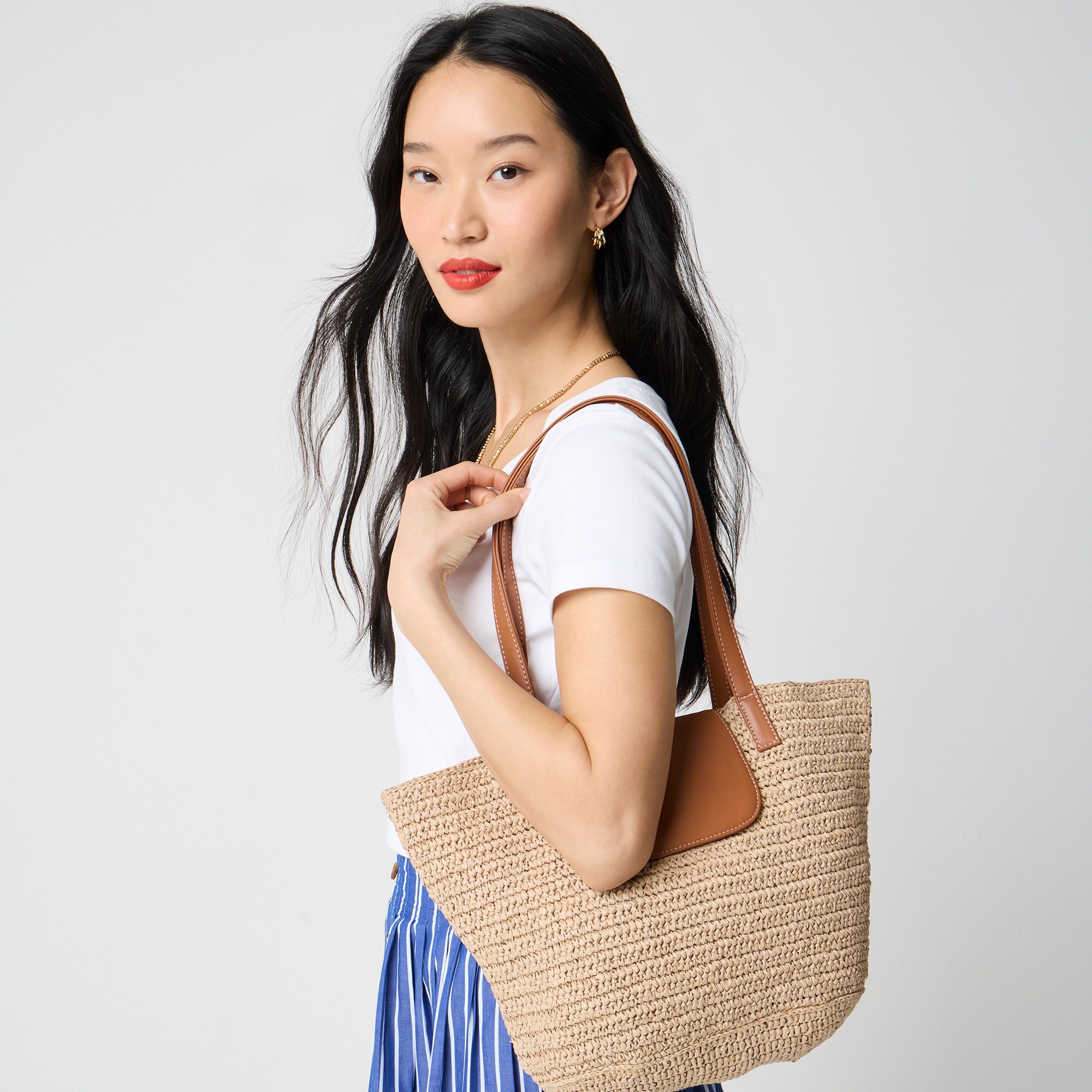 womens Straw tote bag