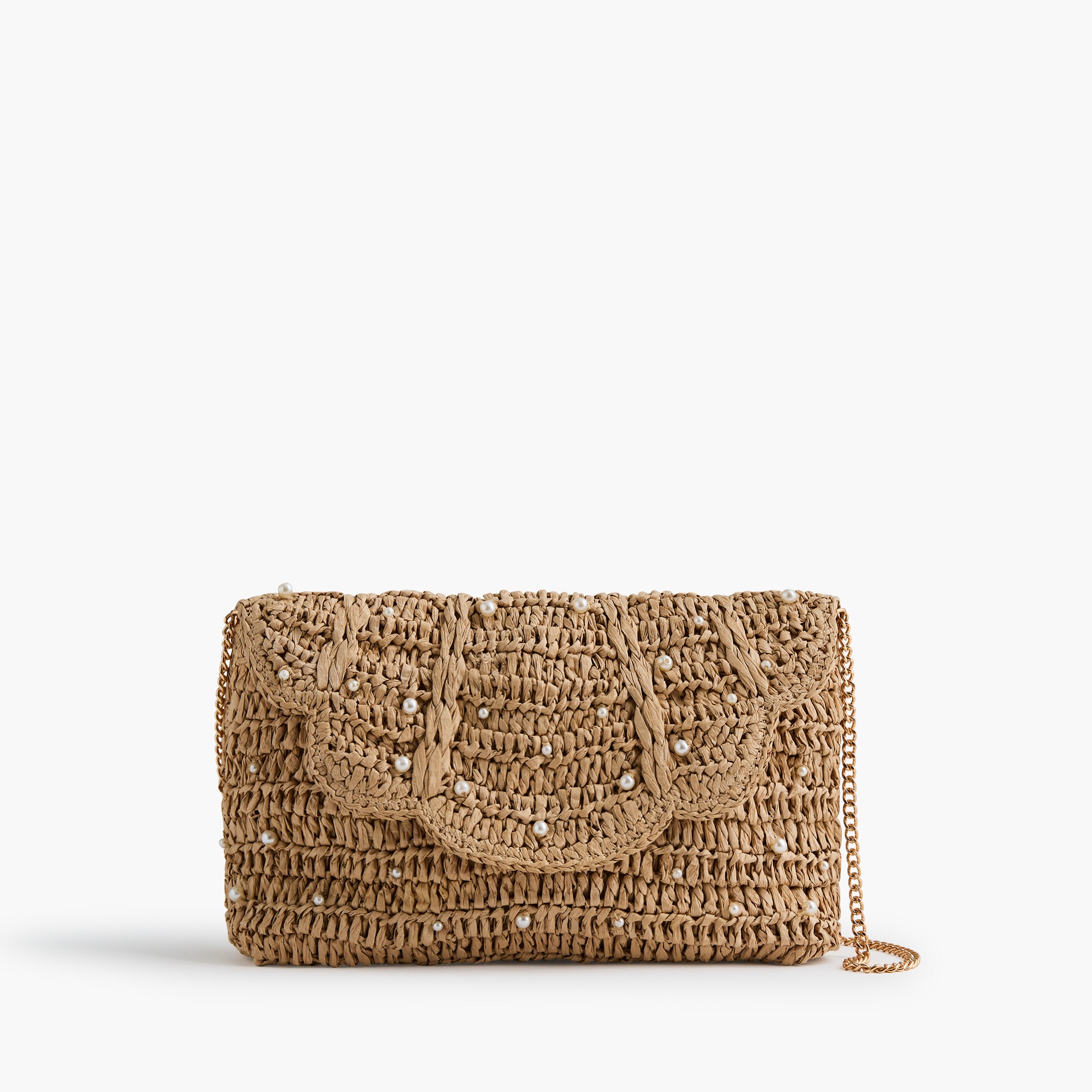 20.しめ縄 Straw Pearl Clutch For Women | Factory