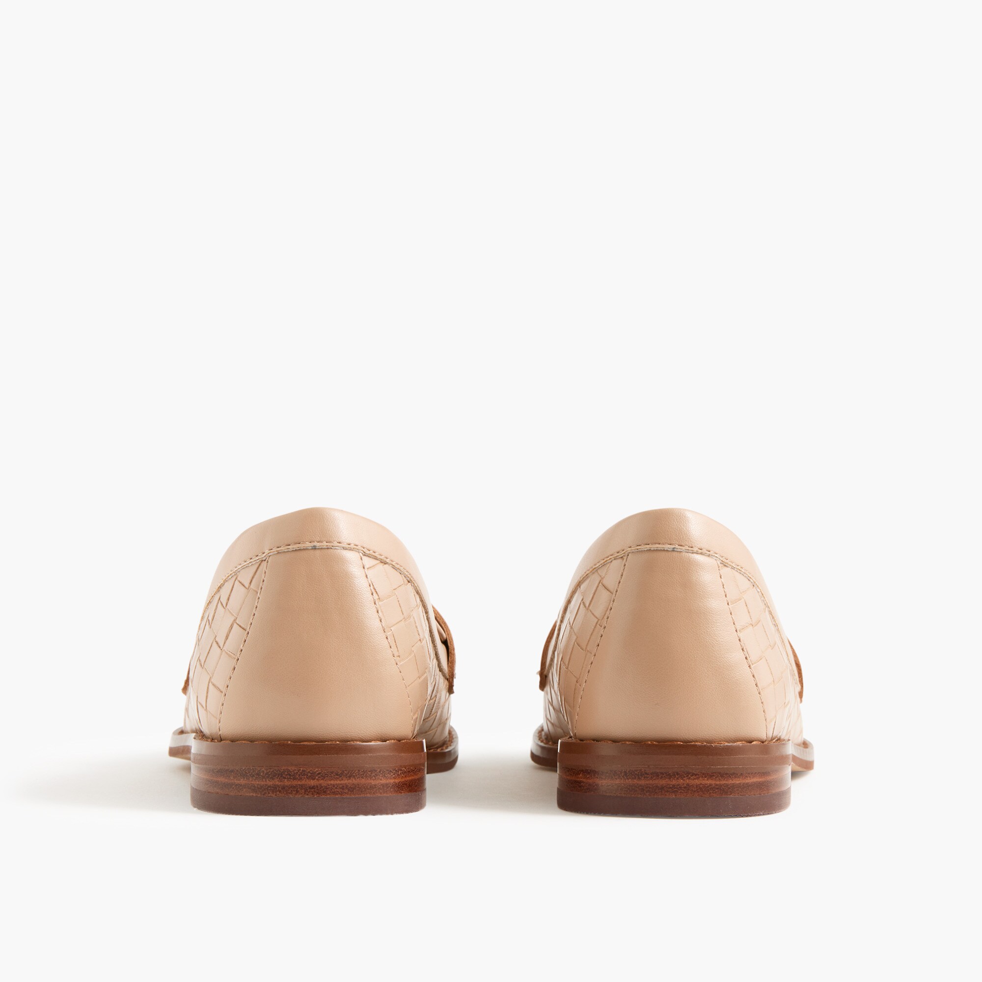 Textured penny loafers