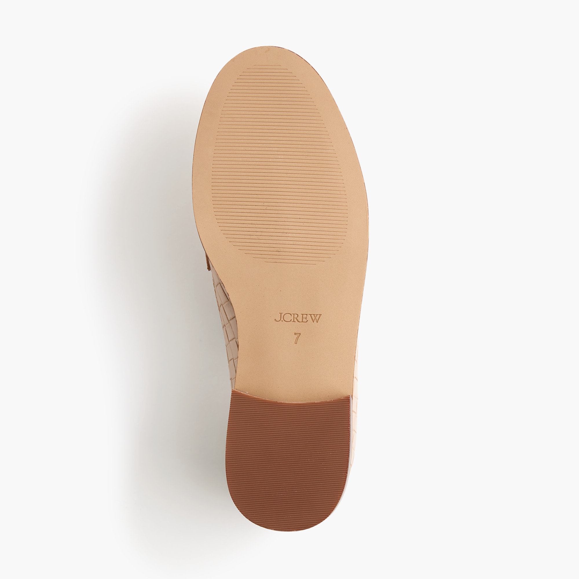 Textured penny loafers