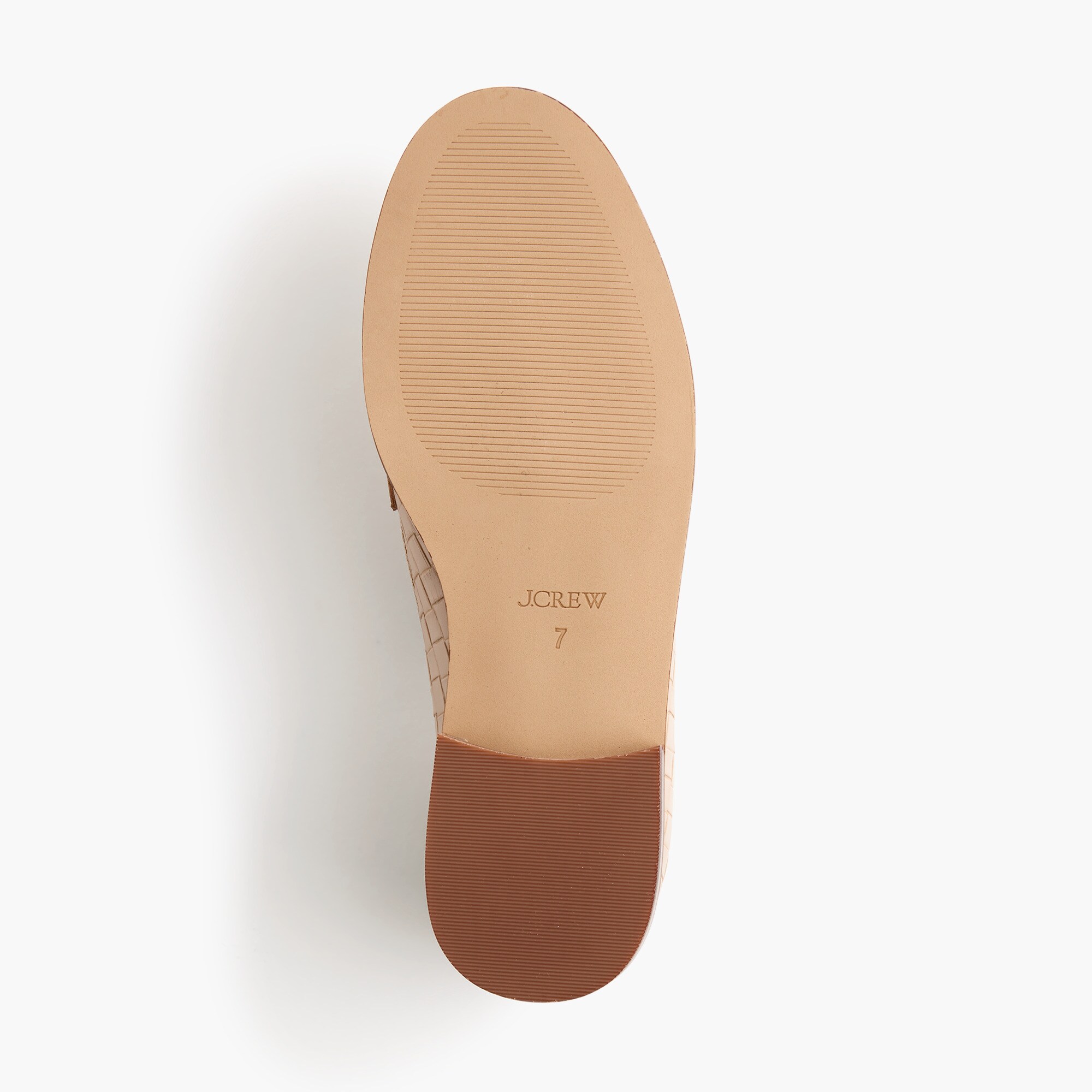 Textured penny loafers