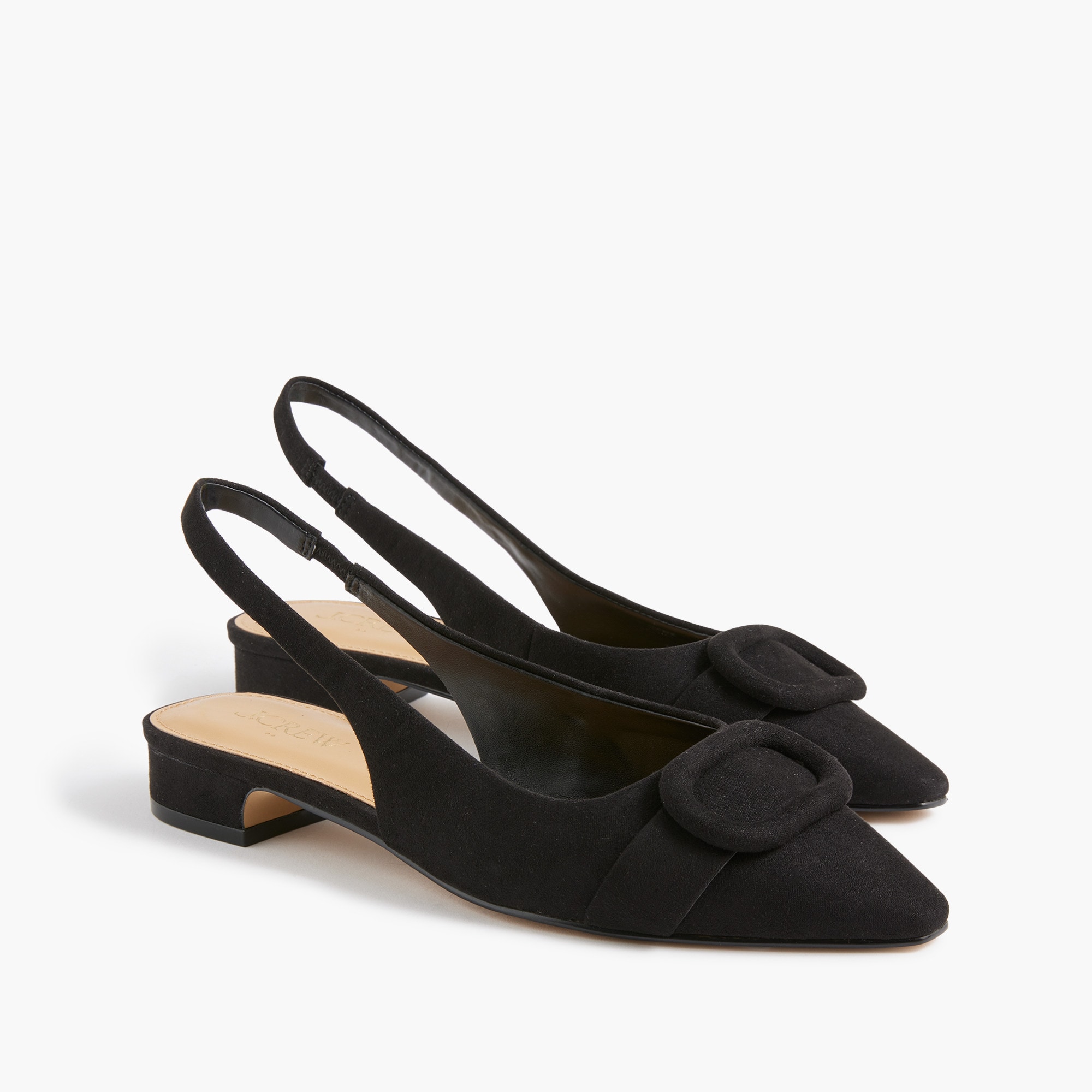 womens Buckle slingback flats