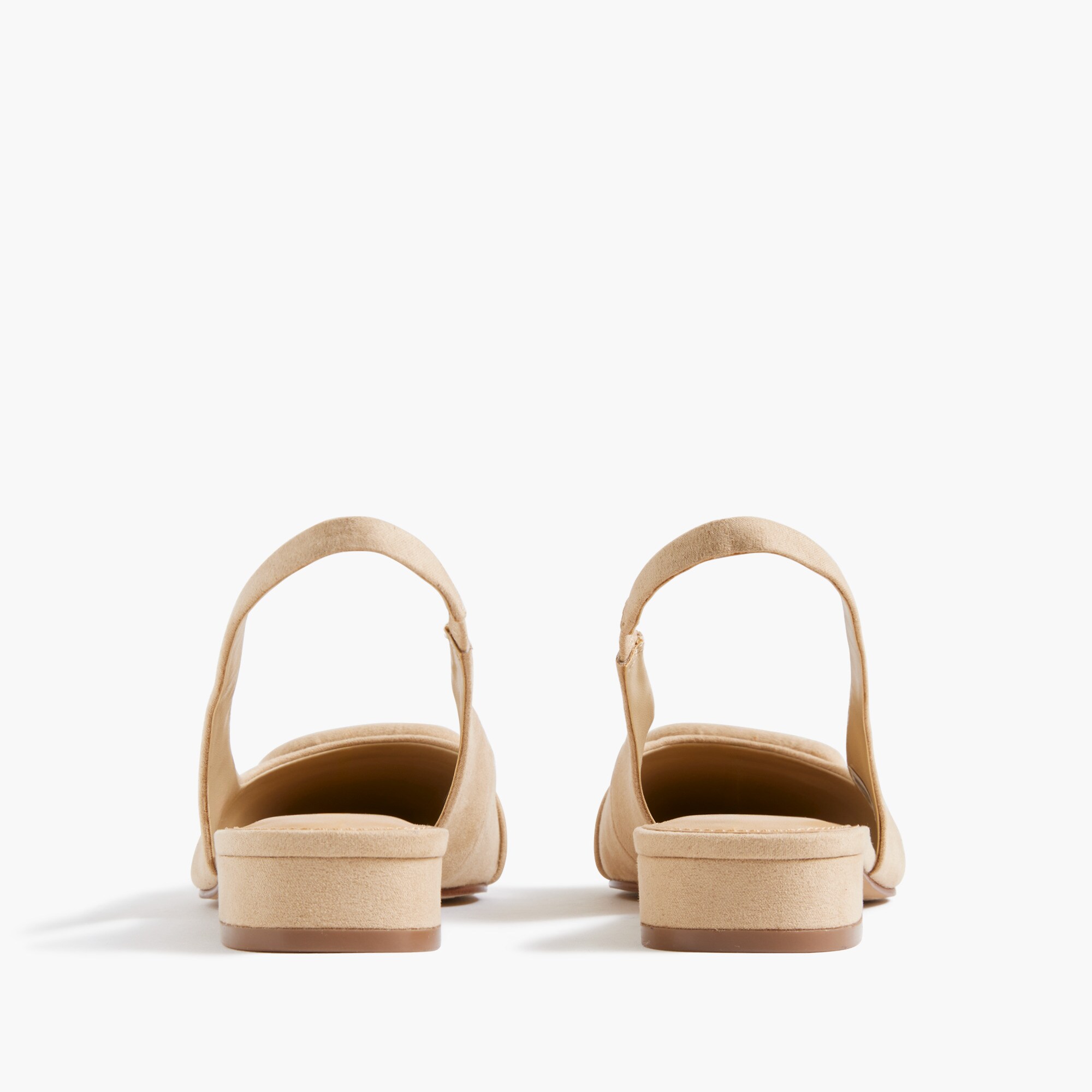 Buckle slingback flats