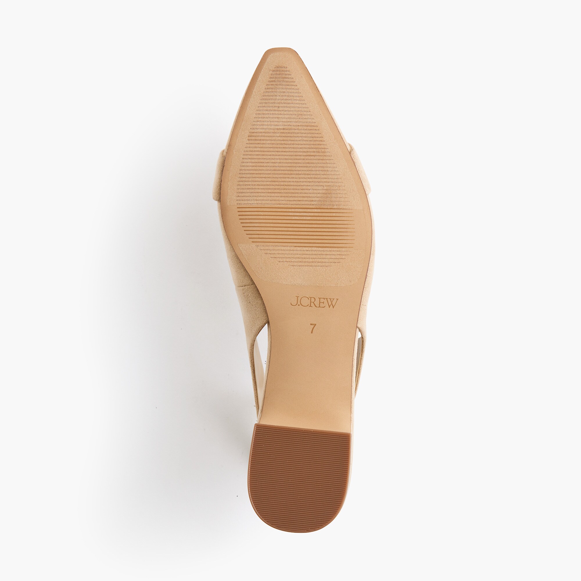 Buckle slingback flats