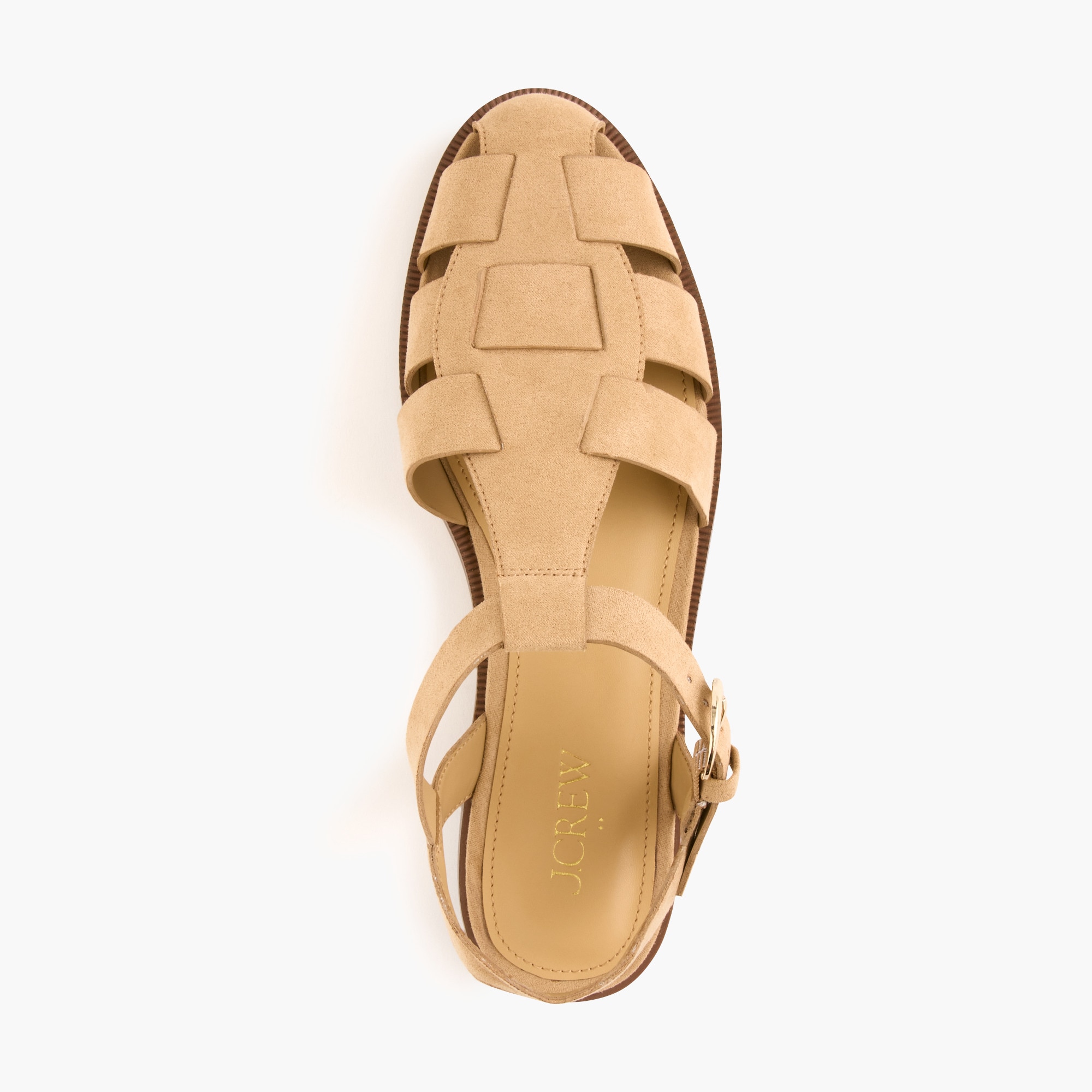Faux-suede fisherman sandals