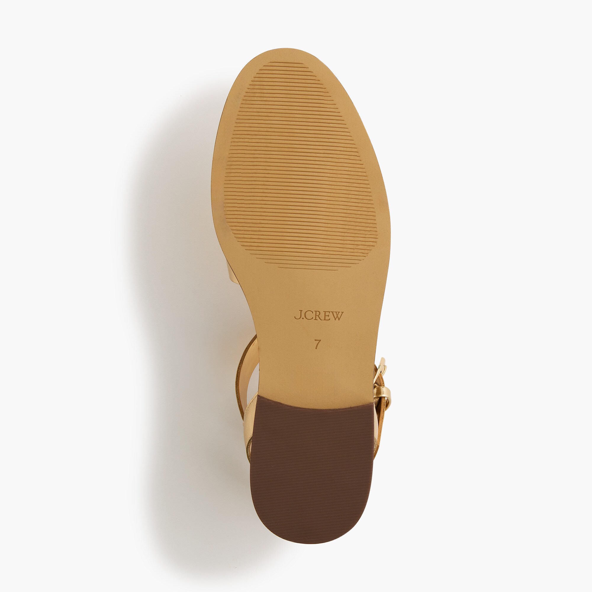 Metallic fisherman sandals
