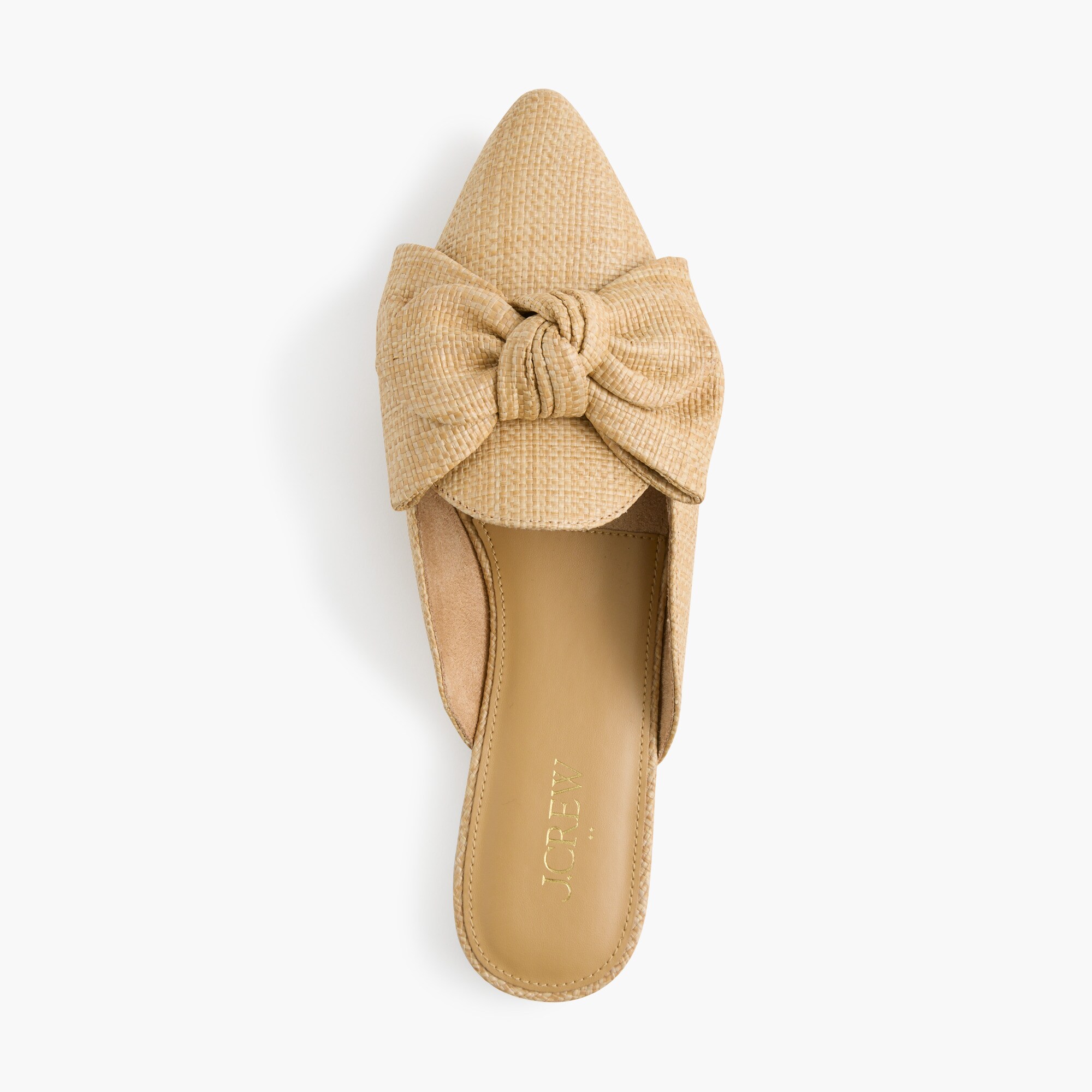 Woven bow mules