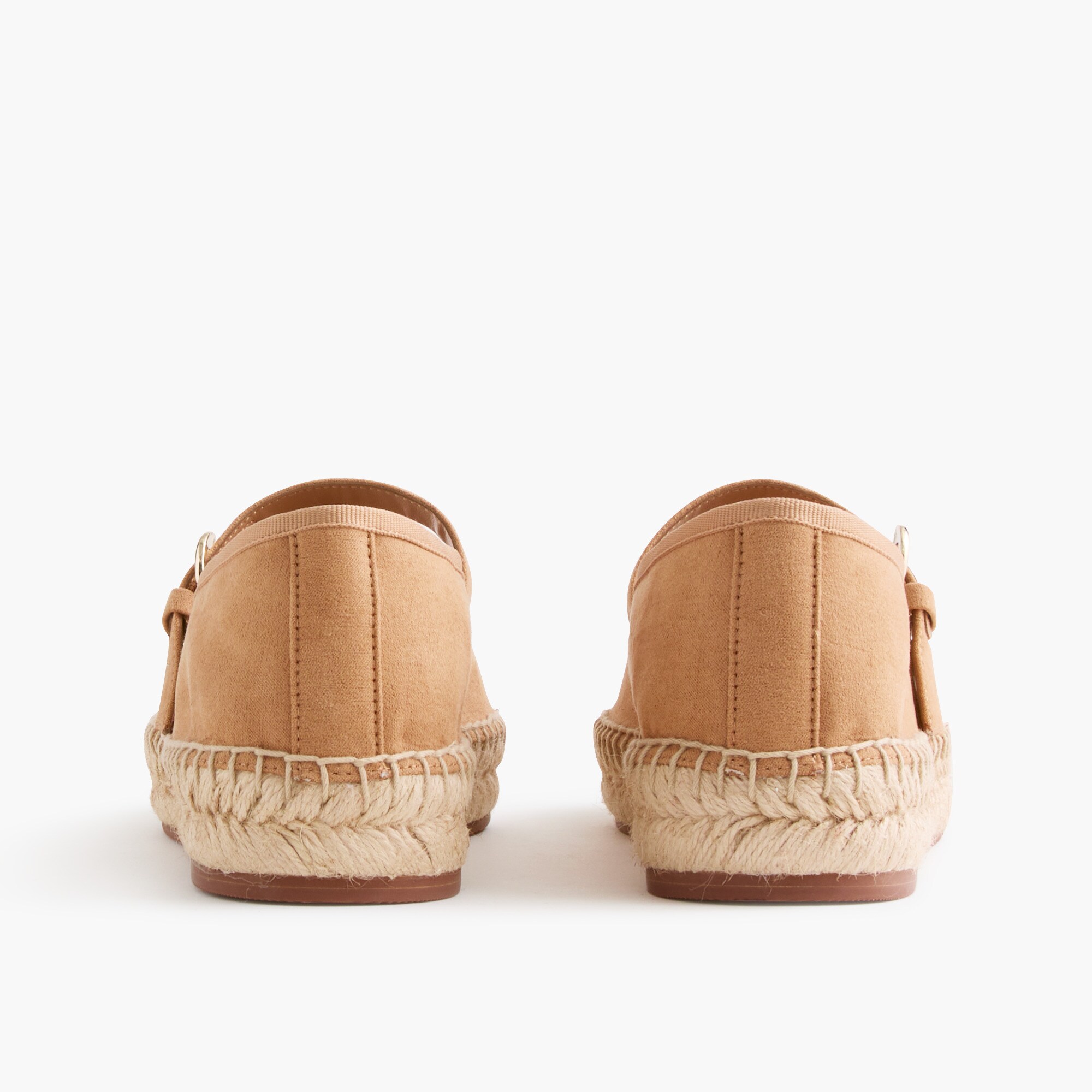 Faux-suede Mary Jane espadrilles