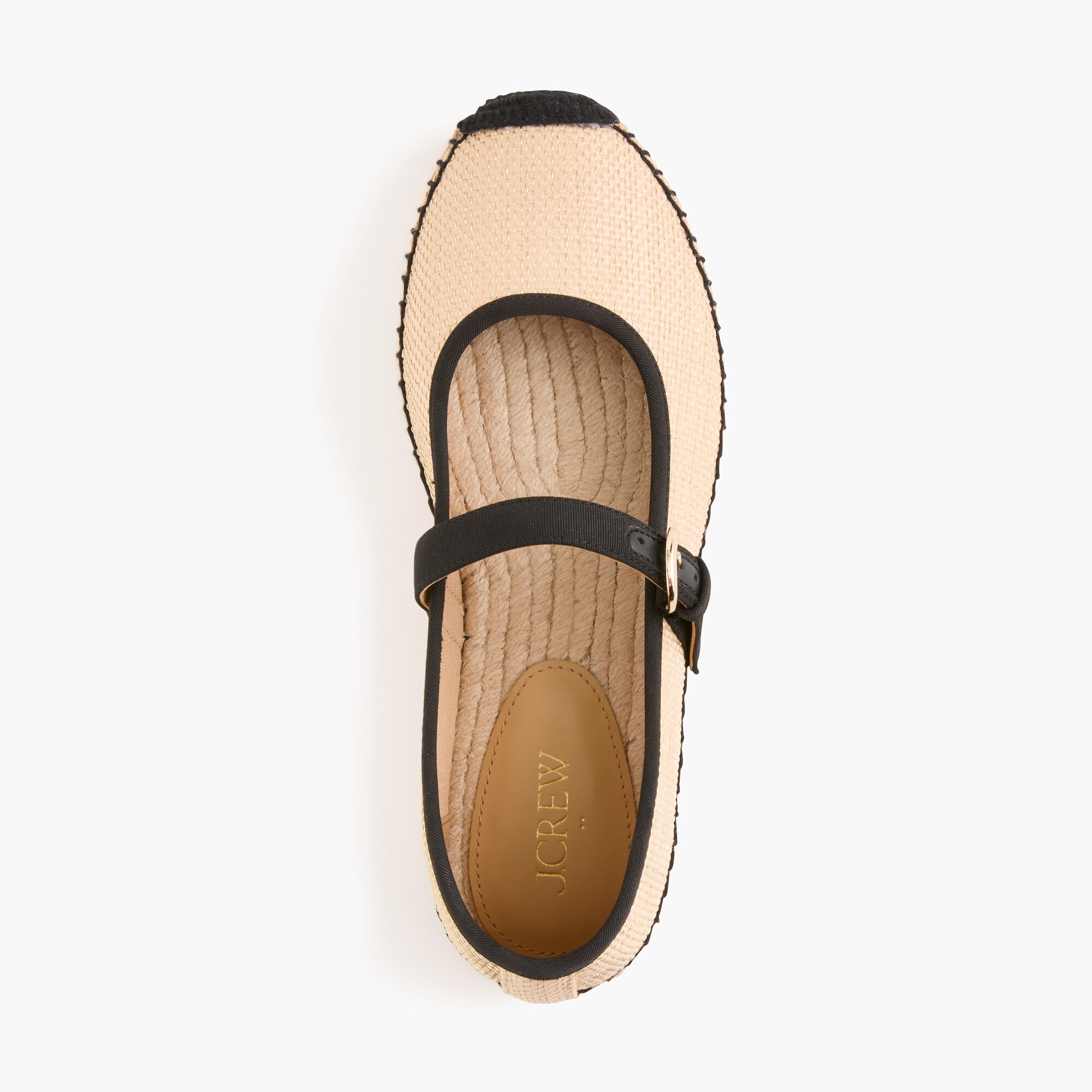 Woven Metallic Espadrille Mary Janes For Women | Factory