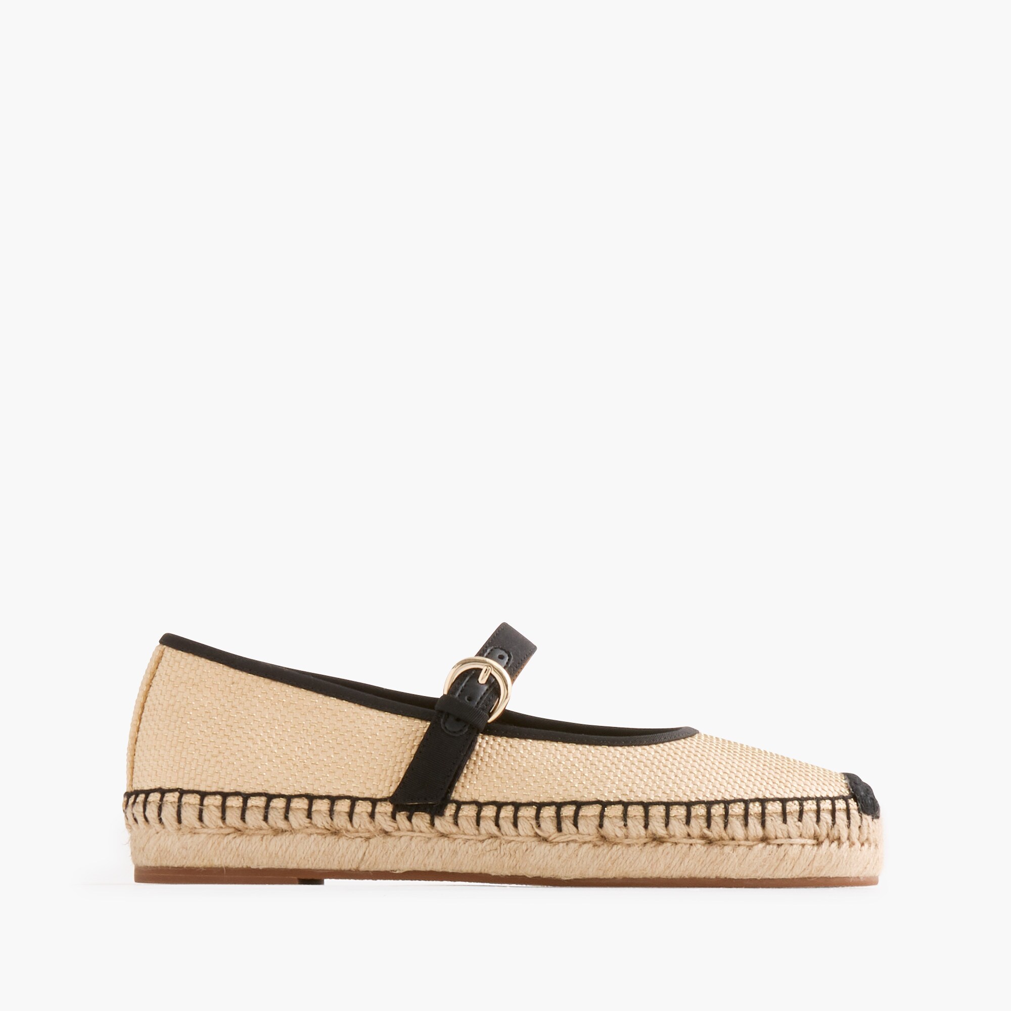 Woven Metallic Espadrille Mary Janes For Women | Factory