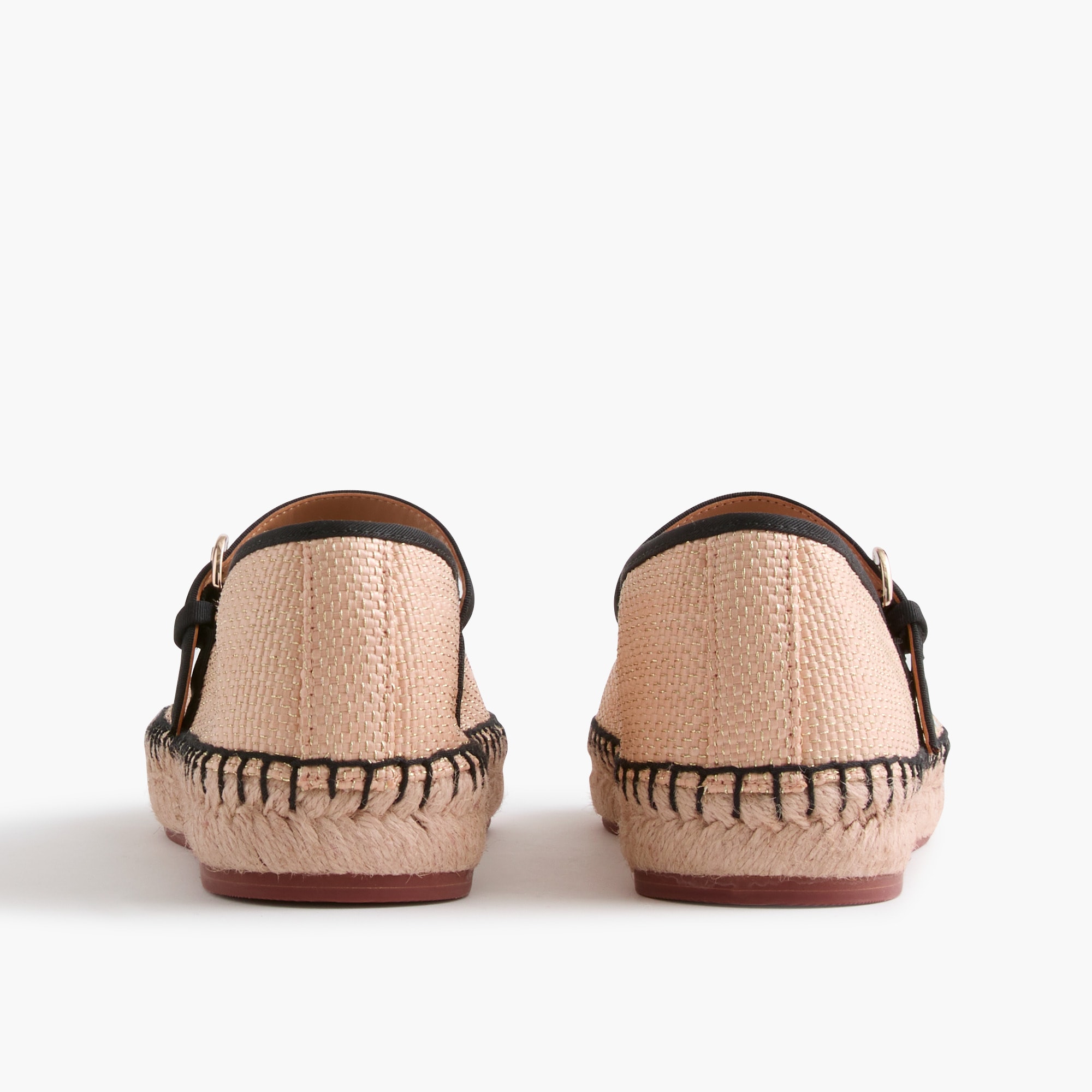 Woven metallic espadrille Mary Janes