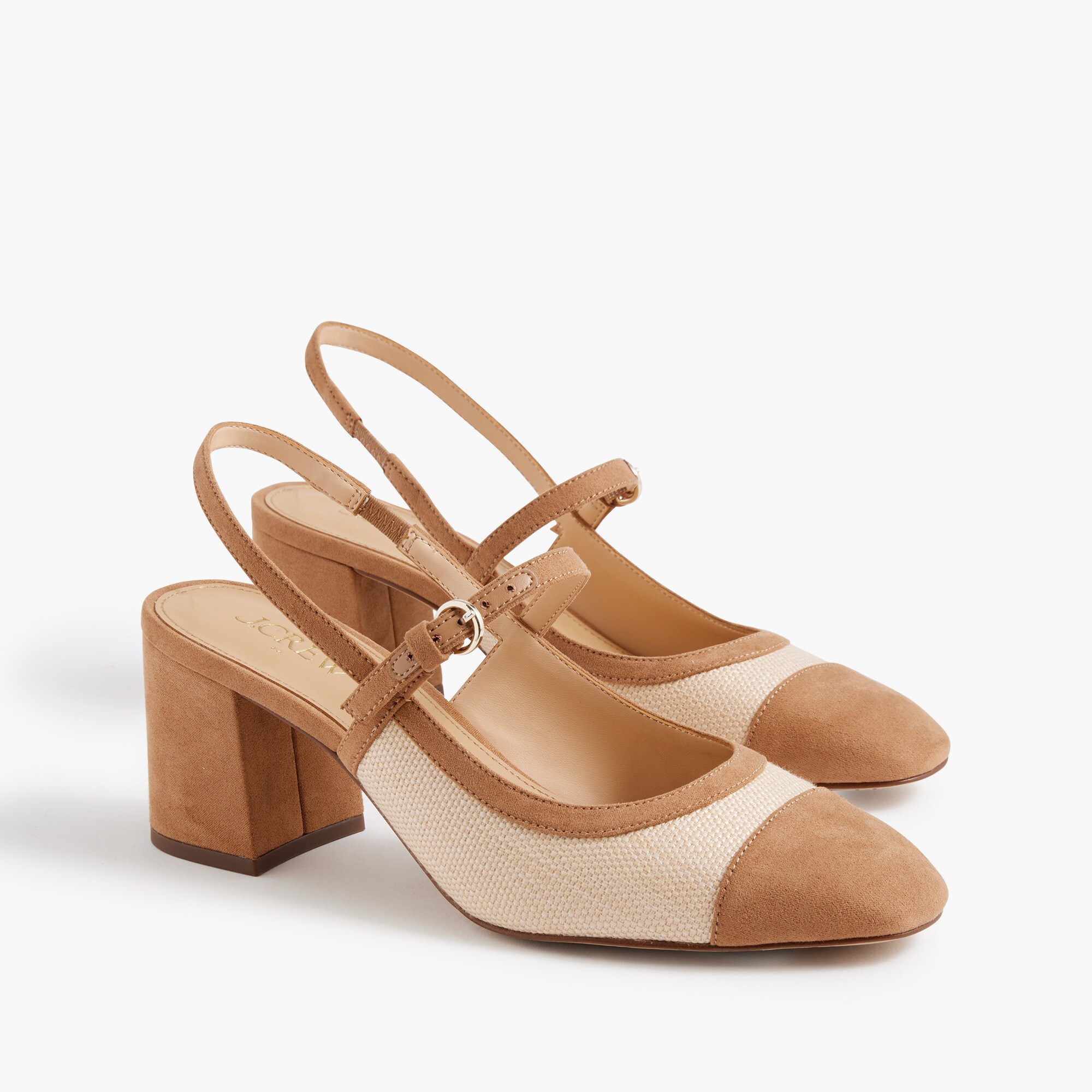 woven slingback heels for women