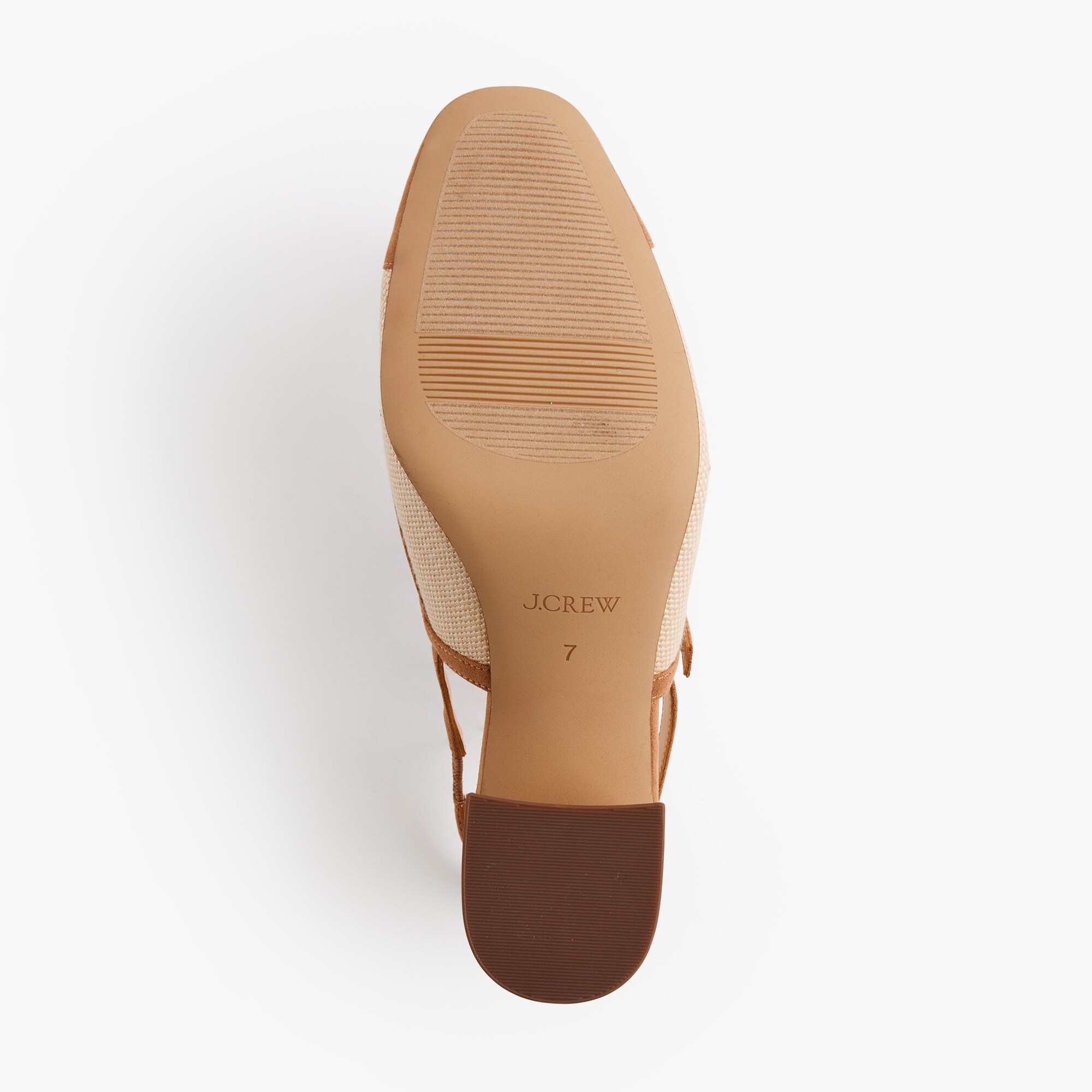 Woven slingback heels