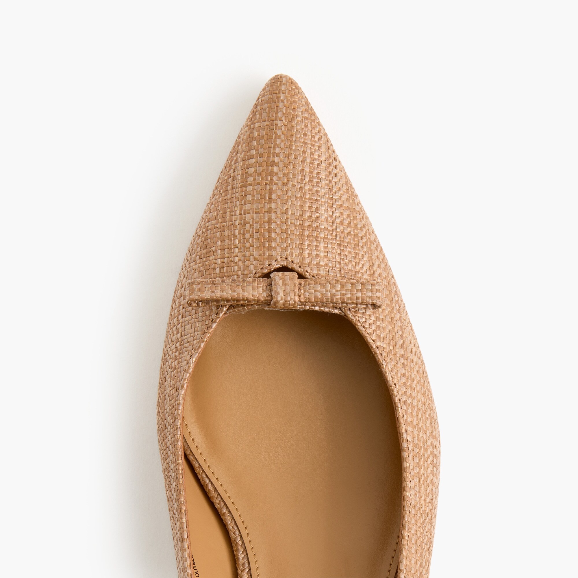 Woven bow slingback heels