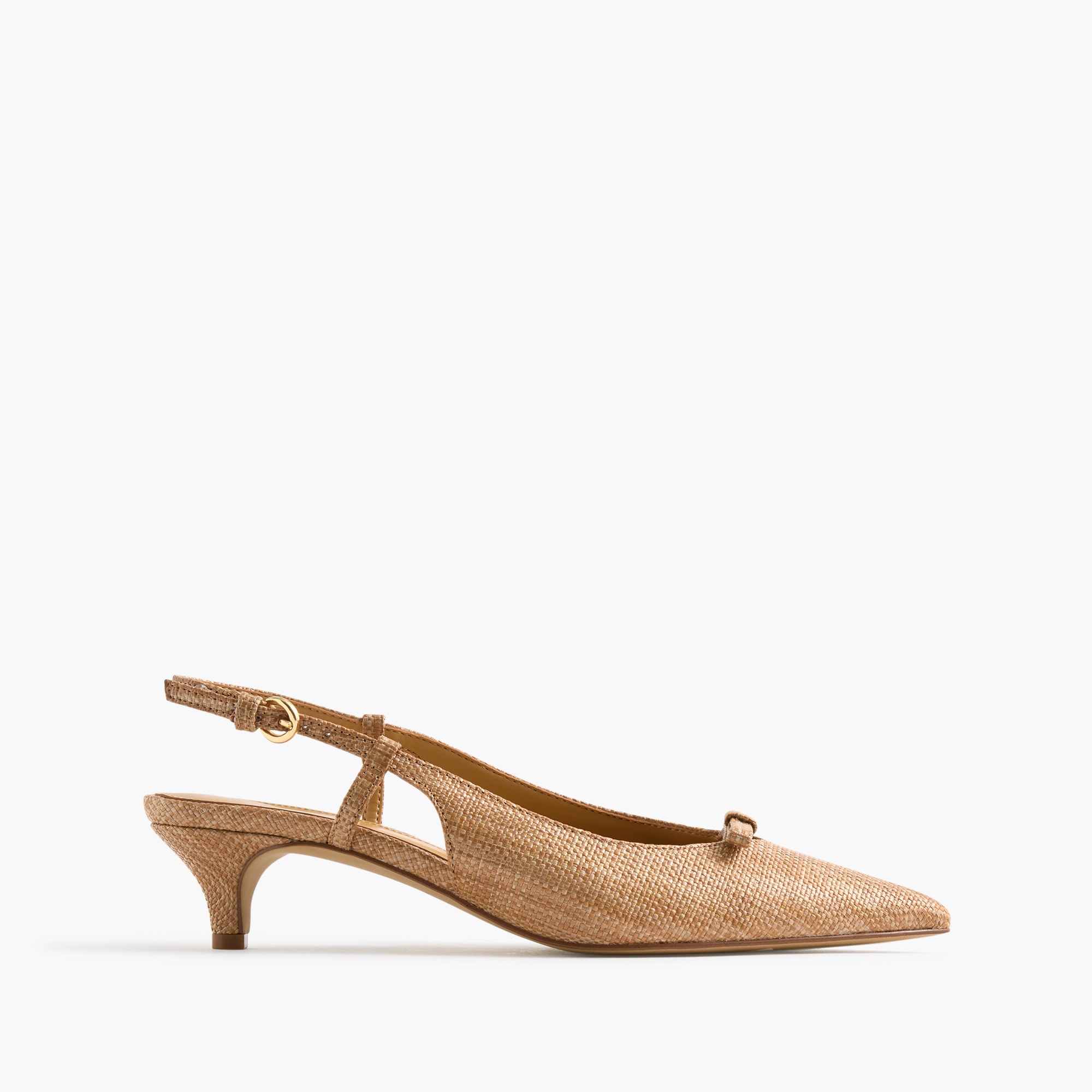 Woven bow slingback heels - image 2