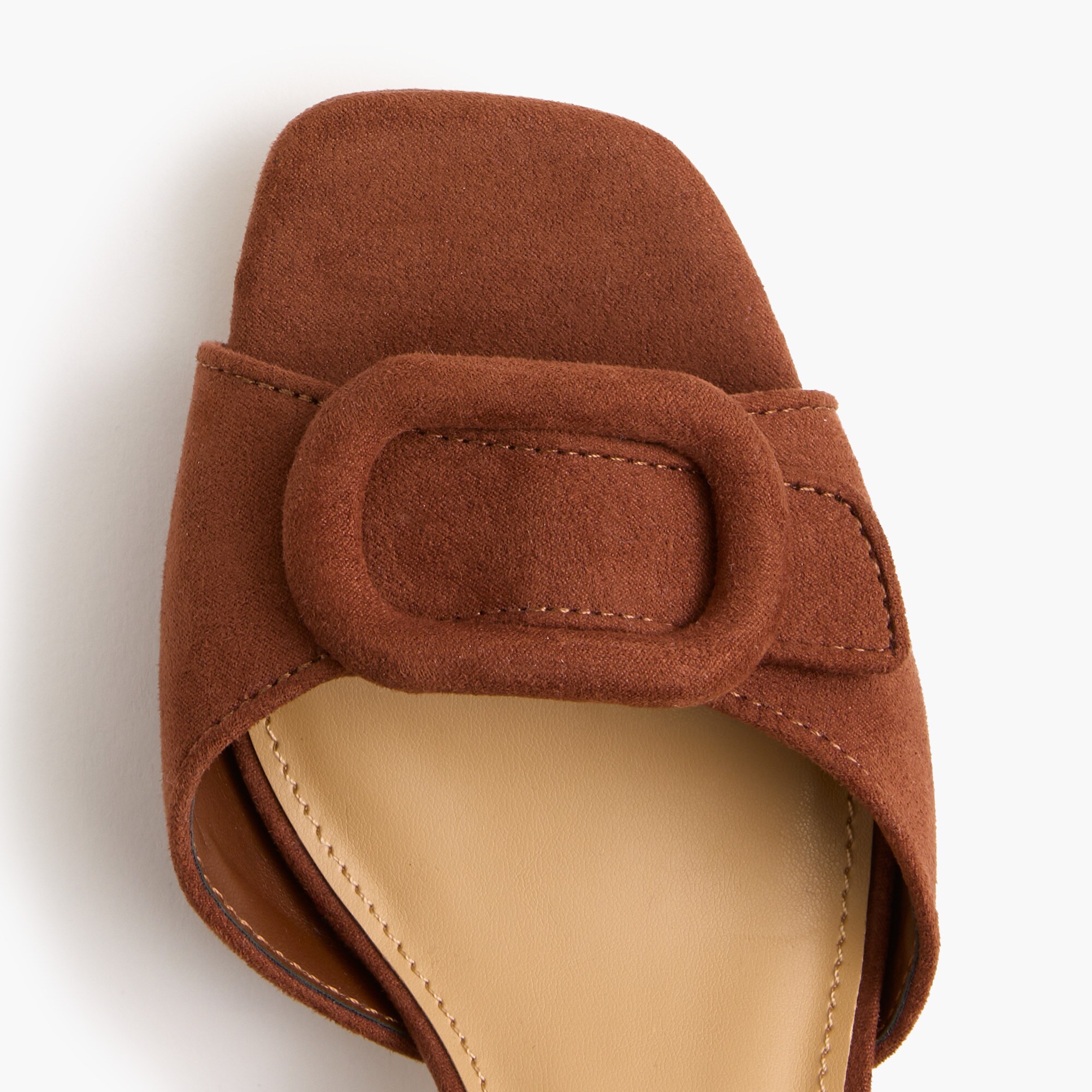Faux-suede Buckle Heeled Sandals For Women | Factory