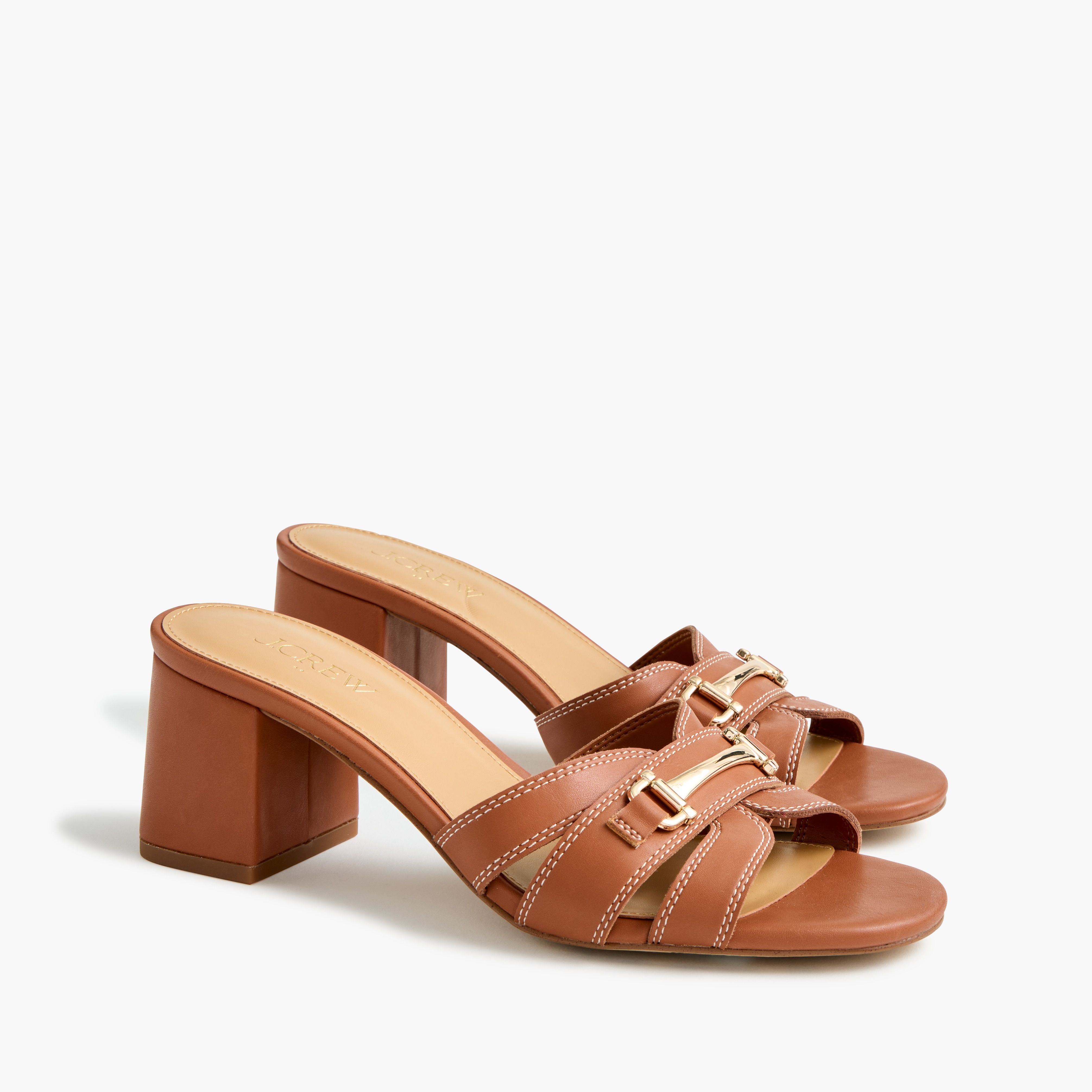 womens Bit heeled mules