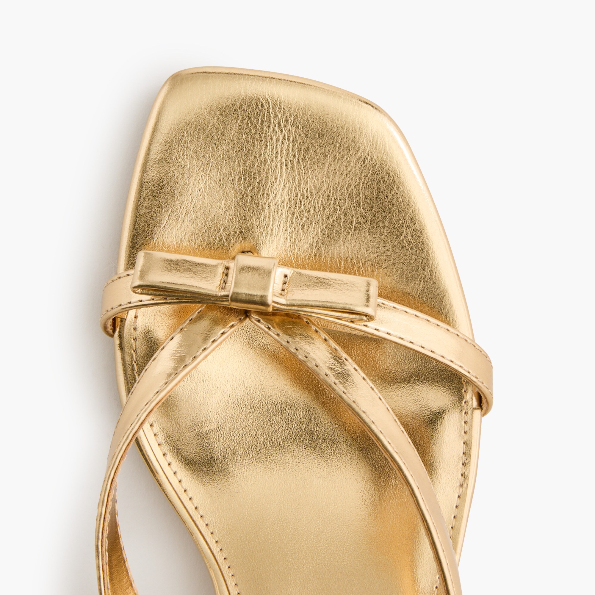 Bow flip-flop kitten-heel sandals