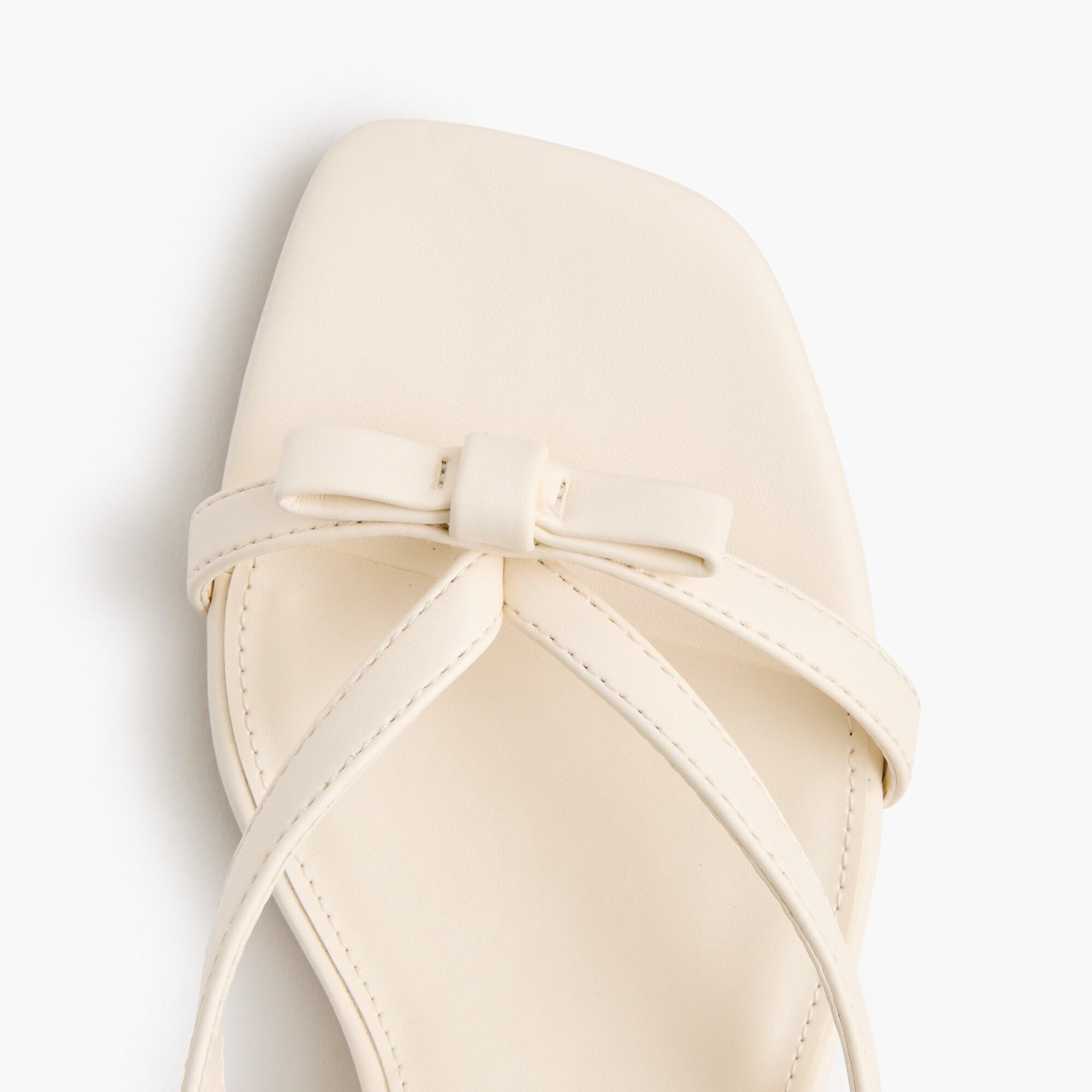 Bow flip-flop kitten-heel sandals