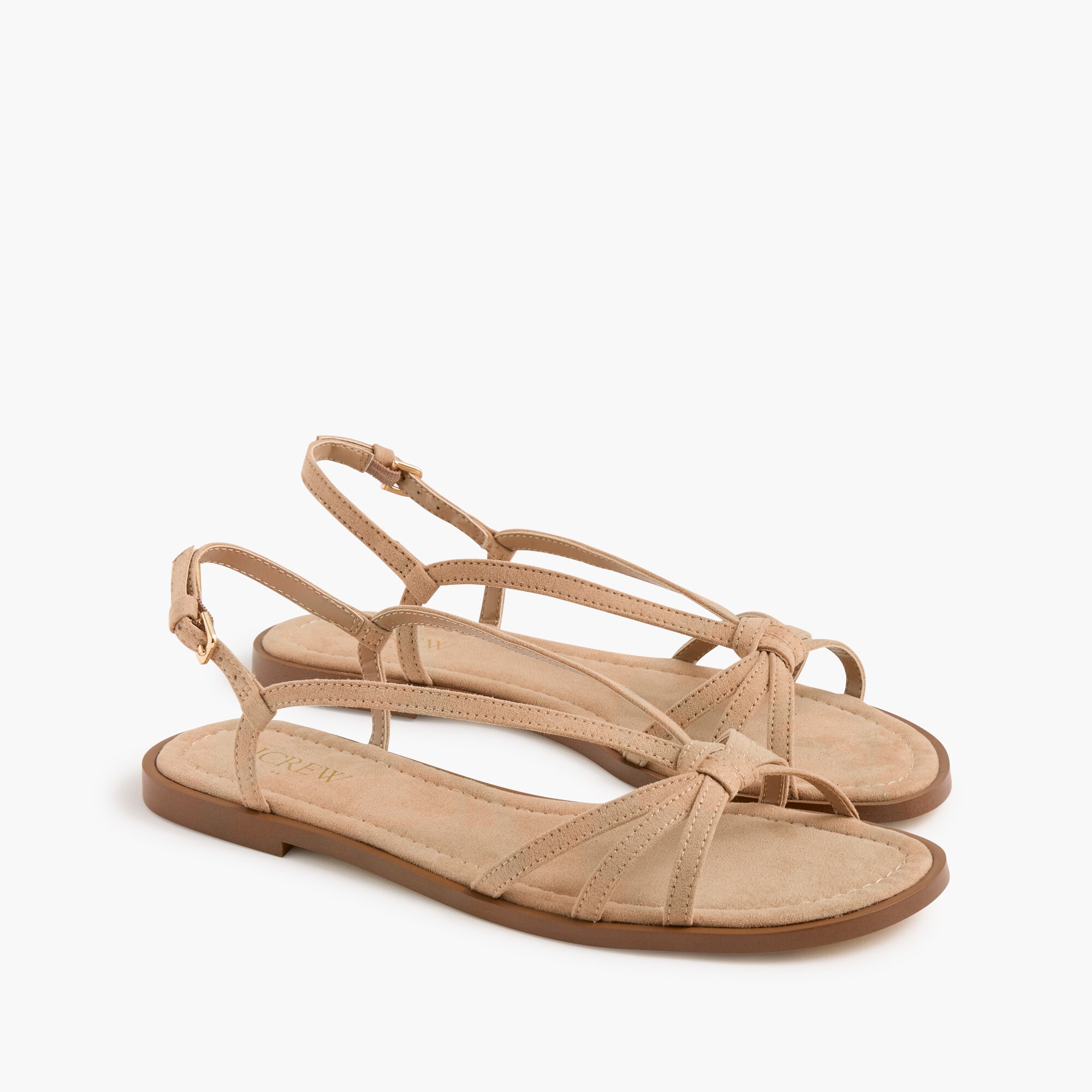 knotted strappy sandals for women