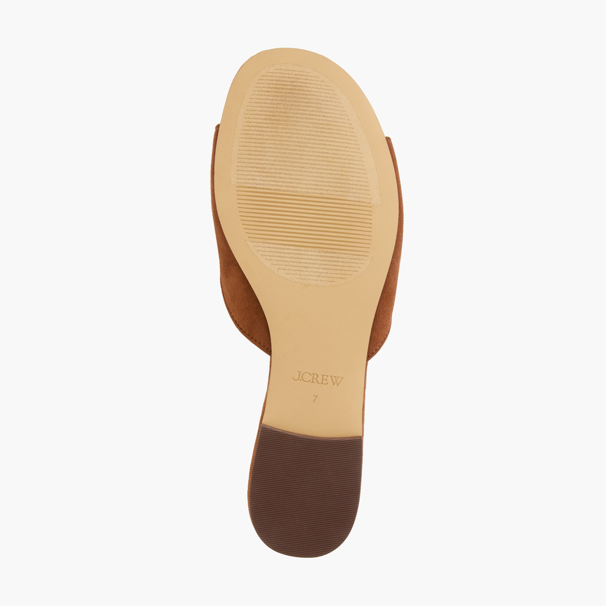 Faux-suede buckle slides