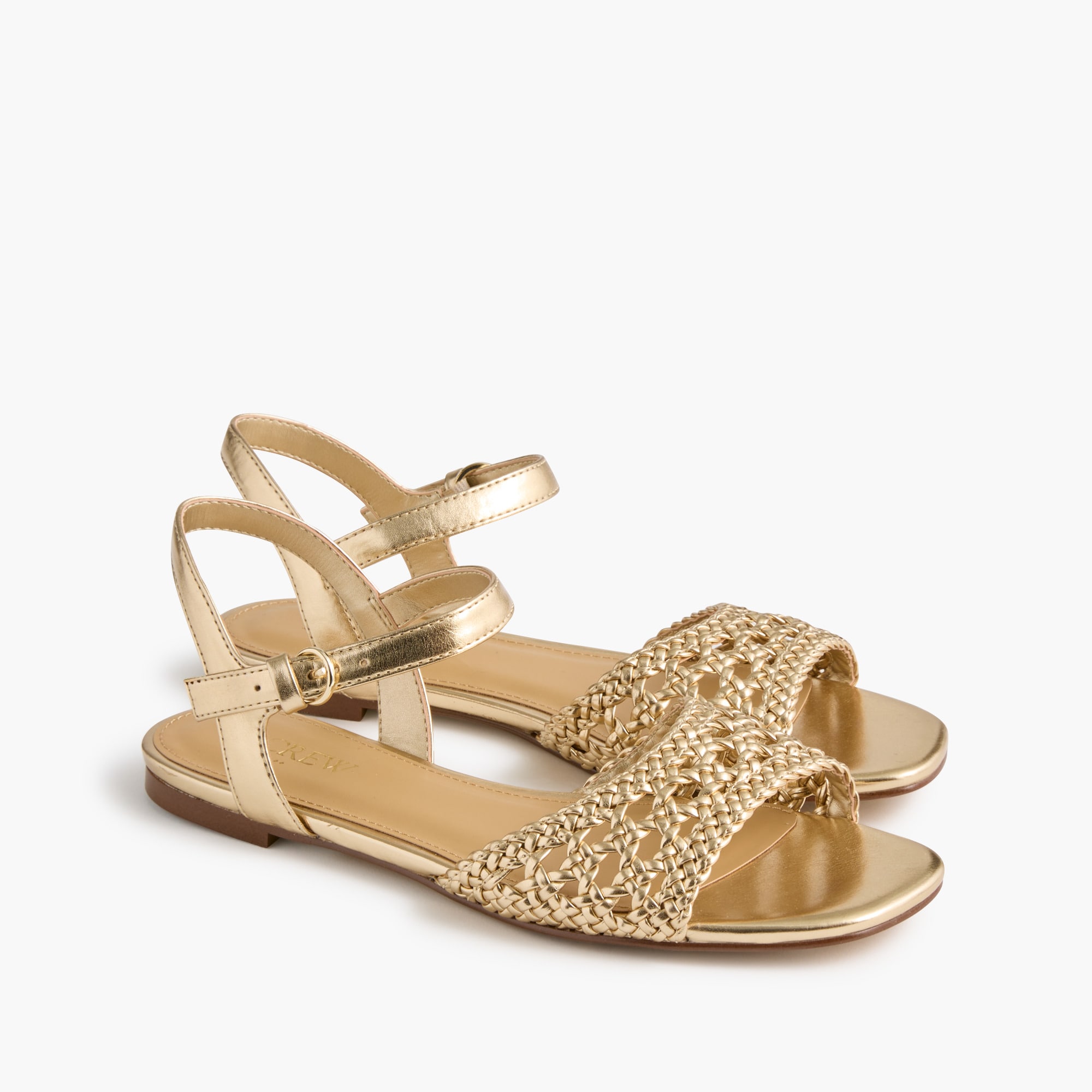 Knotted woven sandals