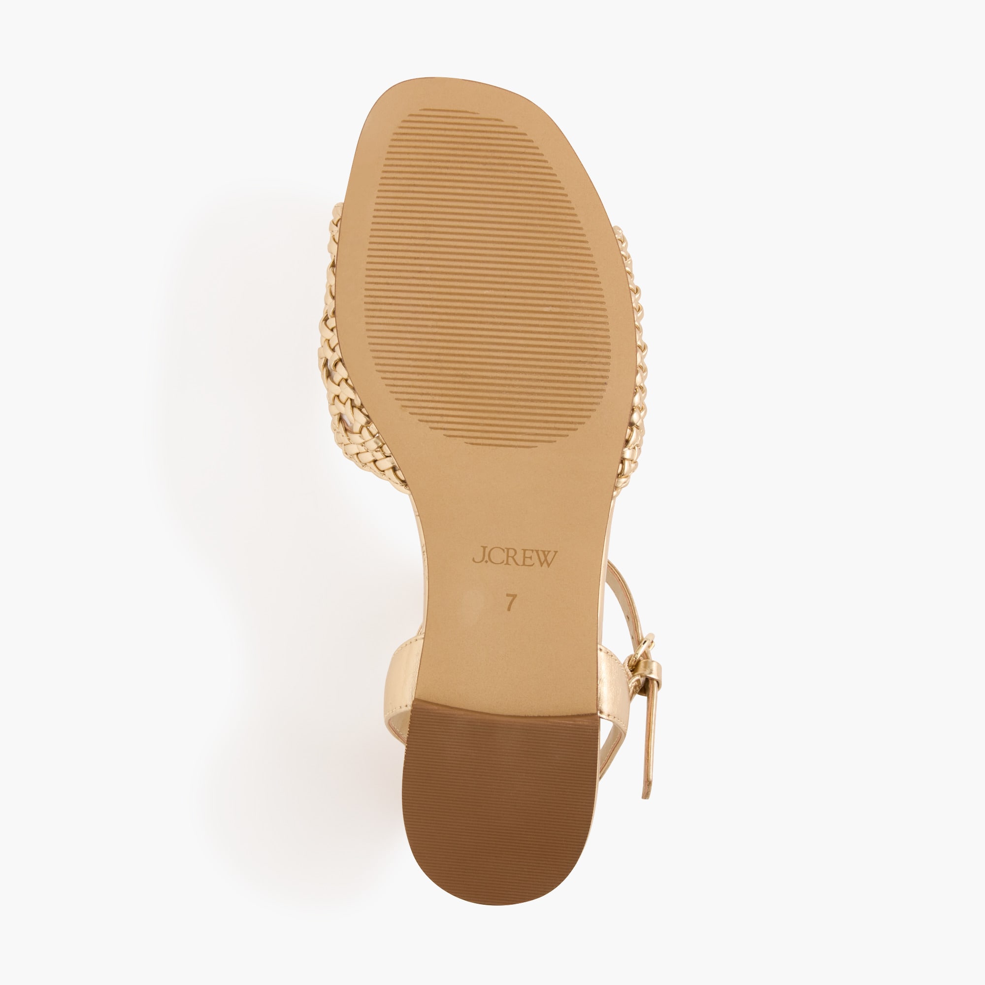 Knotted woven sandals