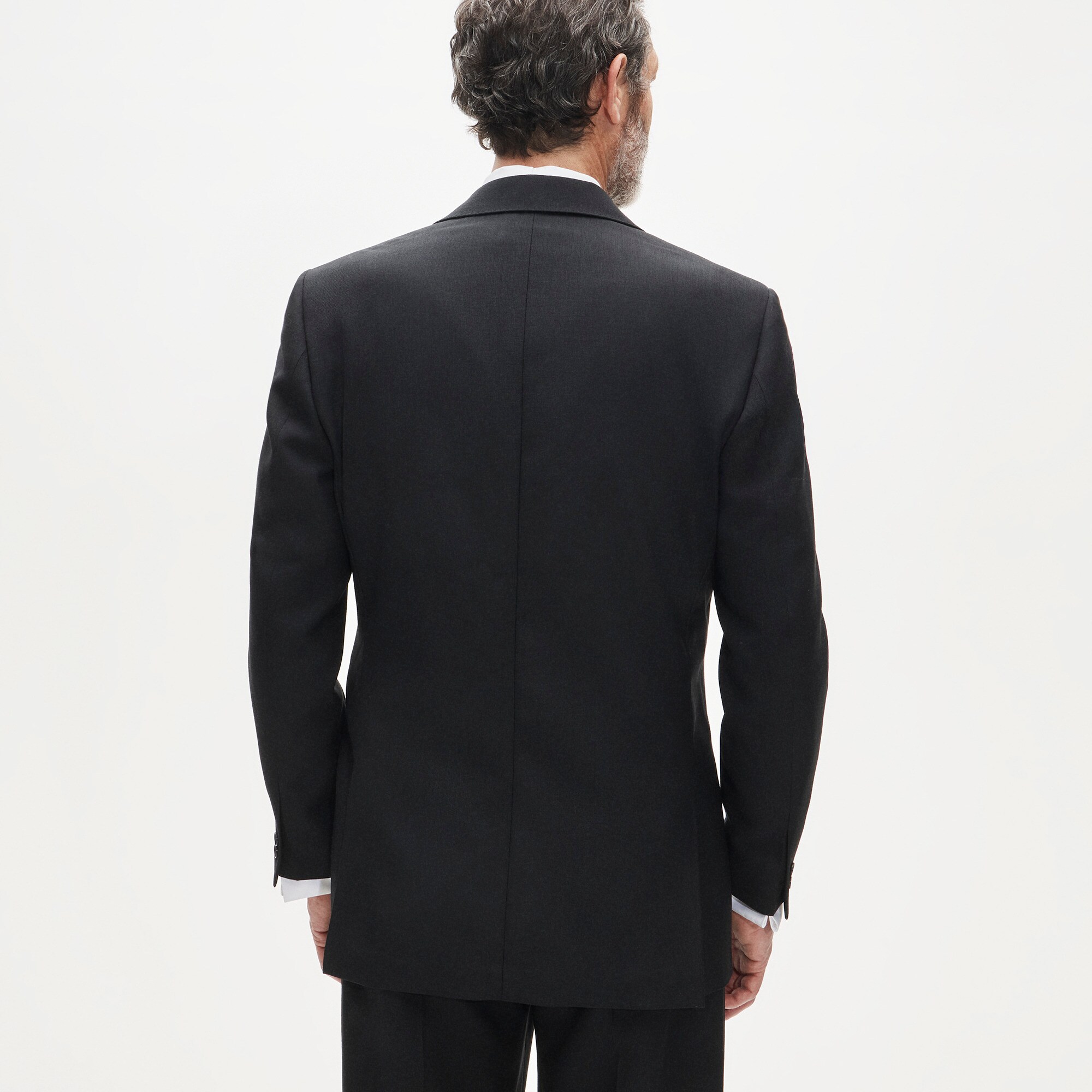 Relaxed-fit tuxedo jacket in English fresco wool