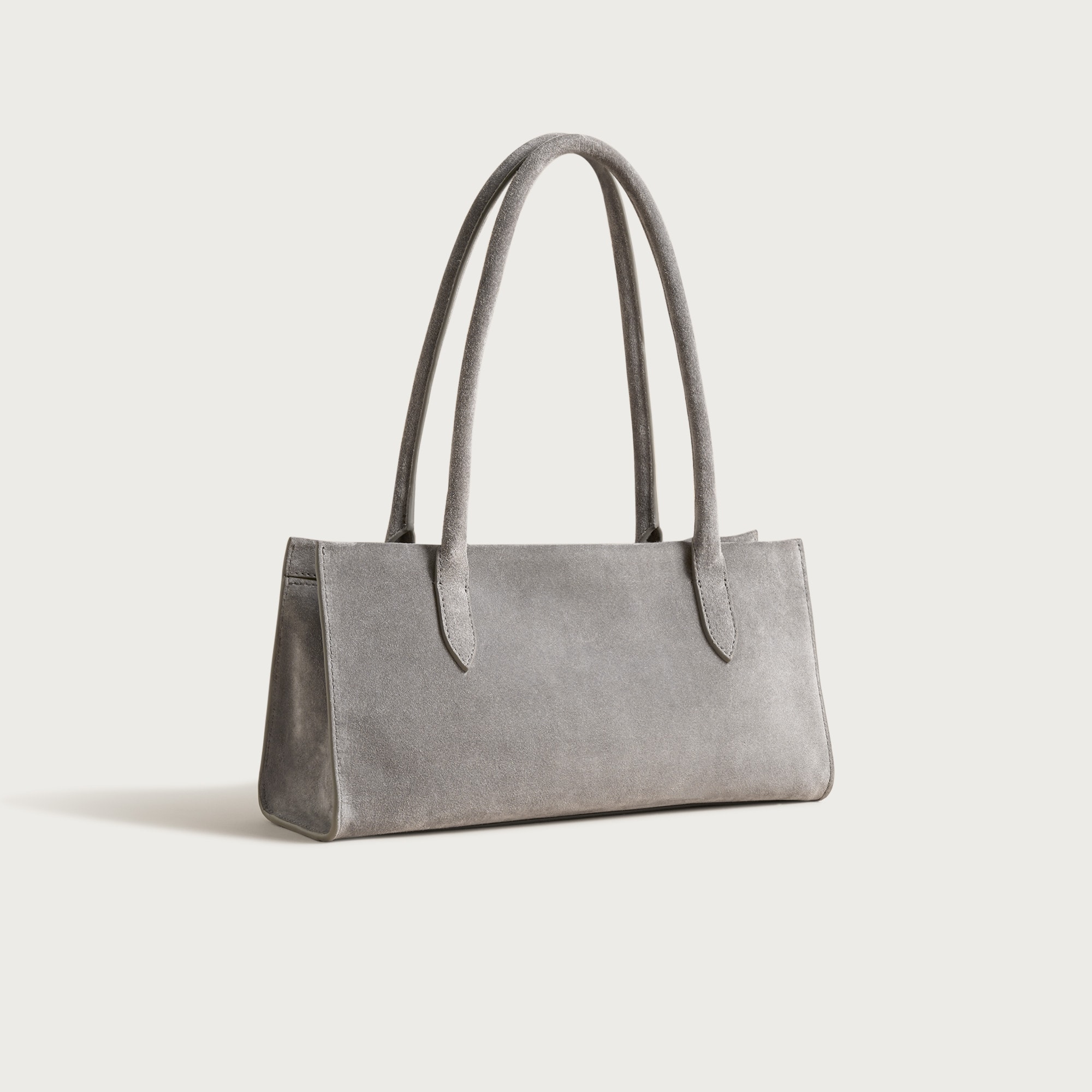 Berkeley structured shoulder bag in suede