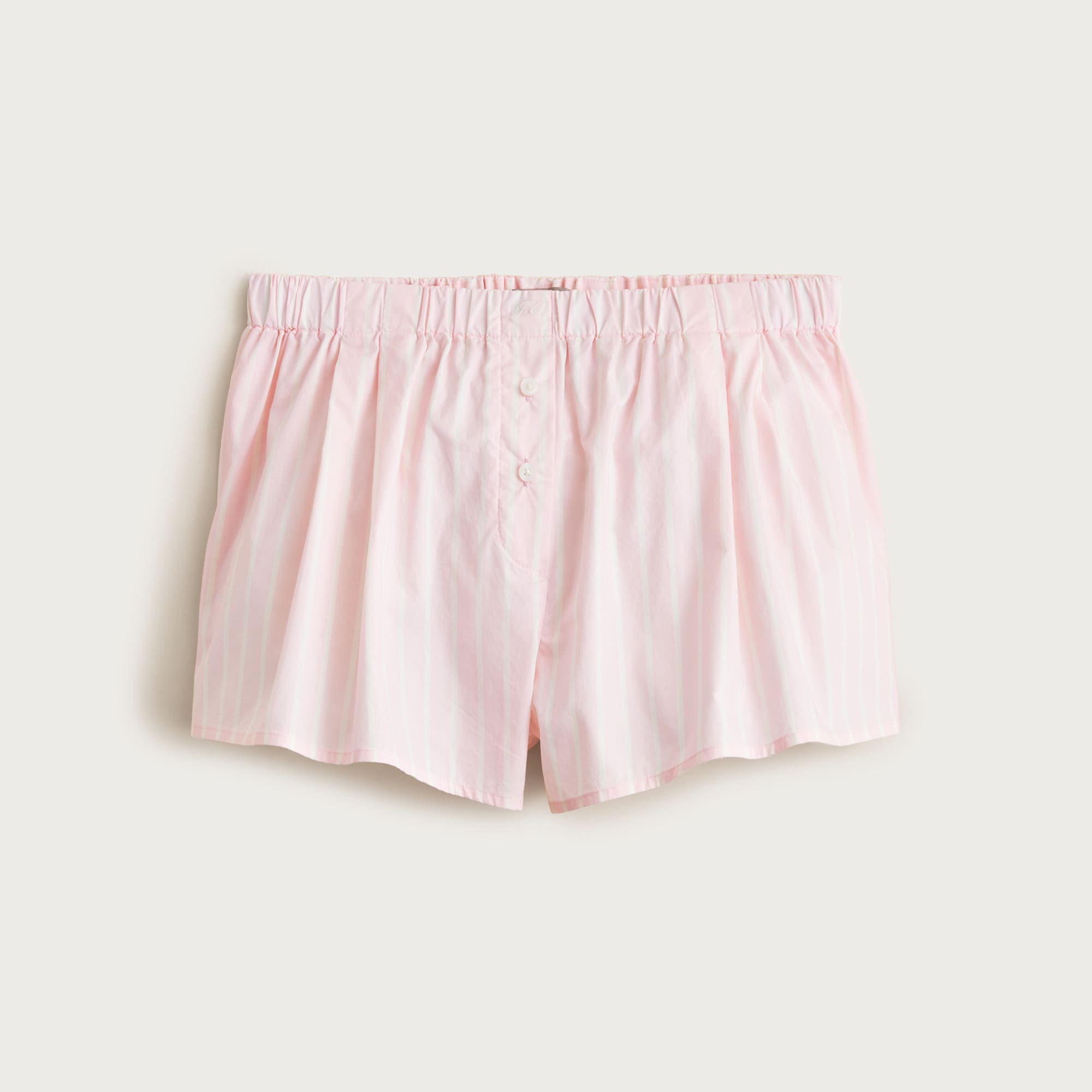 Cotton poplin boxer short in stripe