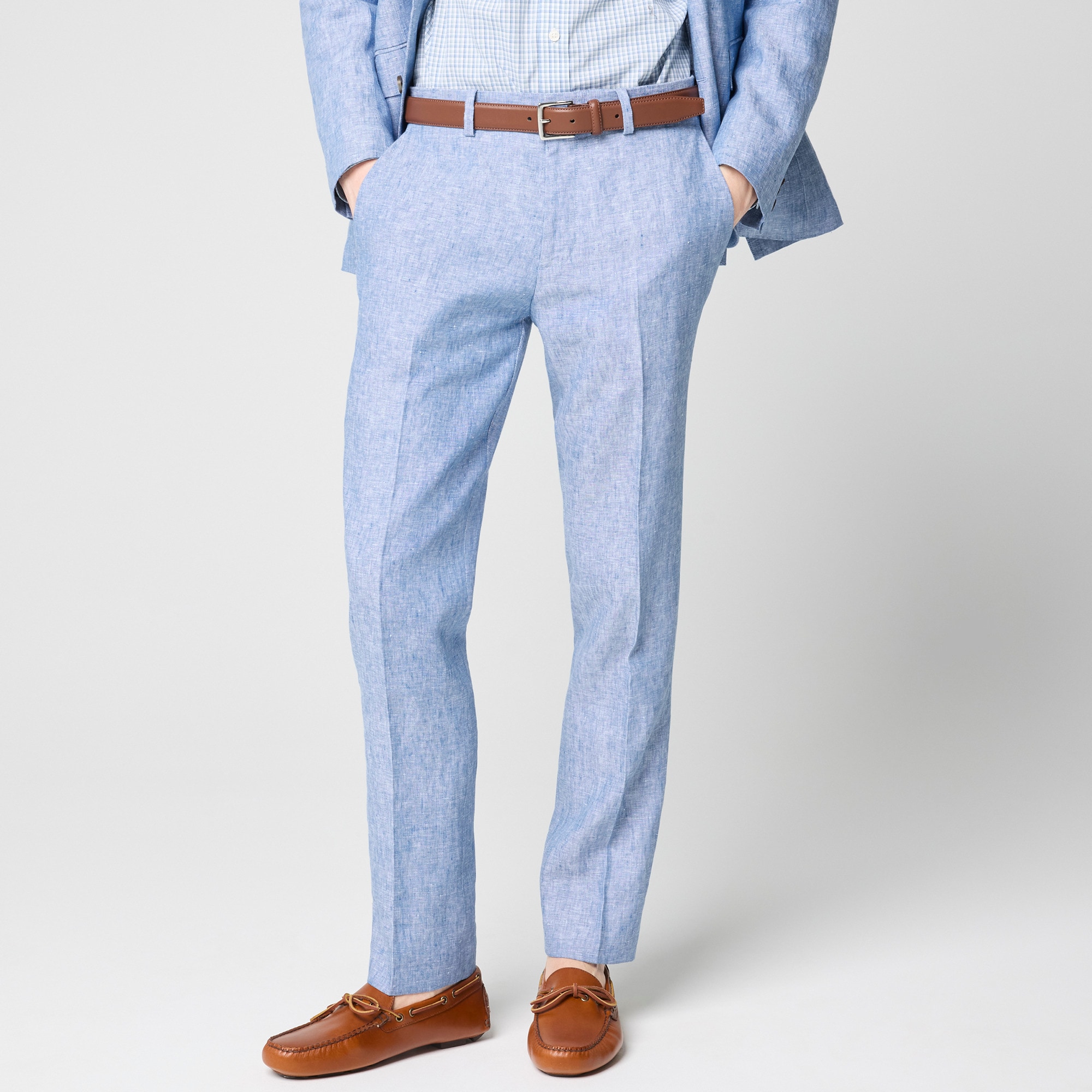 Linen suit pant - image 5
