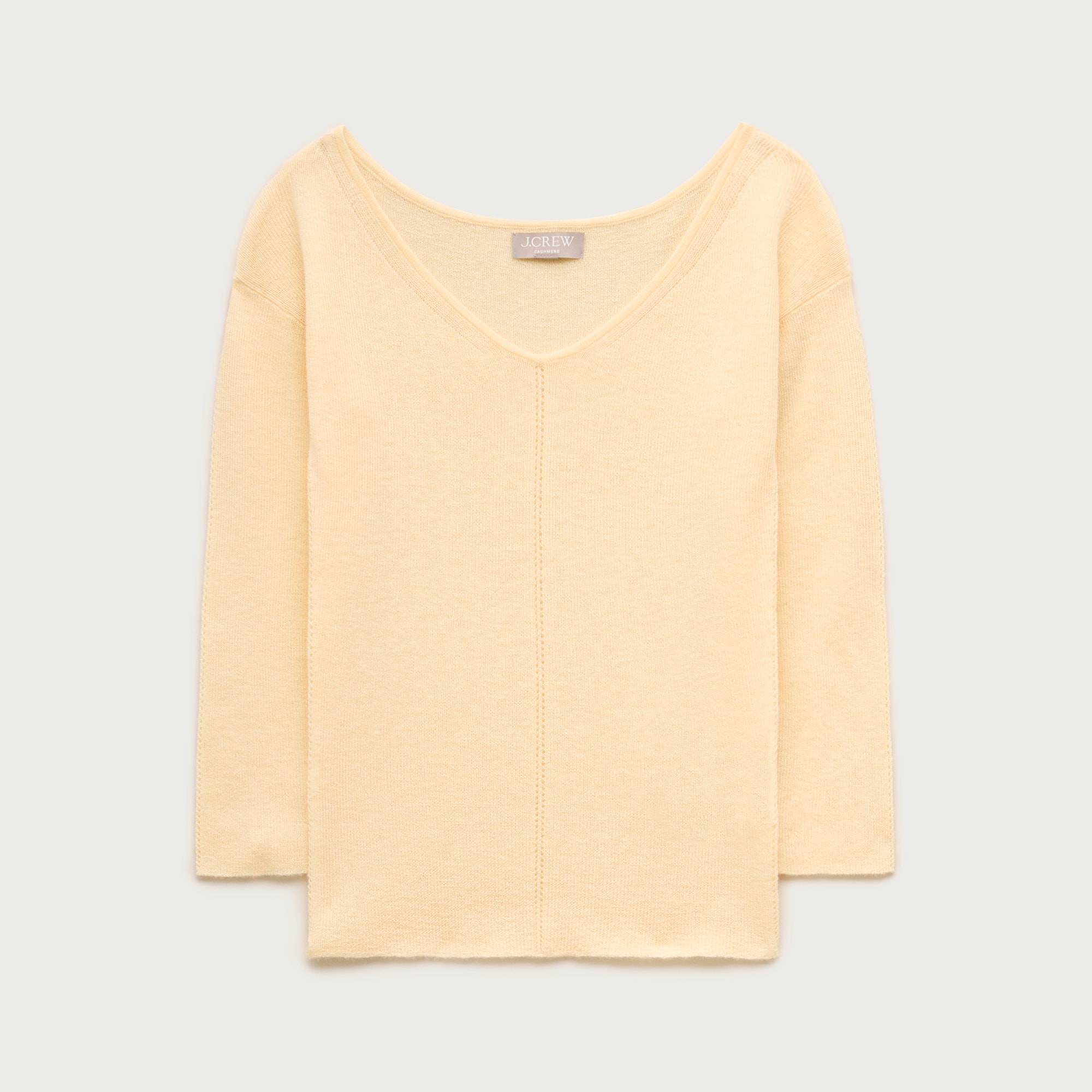 Featherweight cashmere wide V-neck sweater from J.Crew - $148