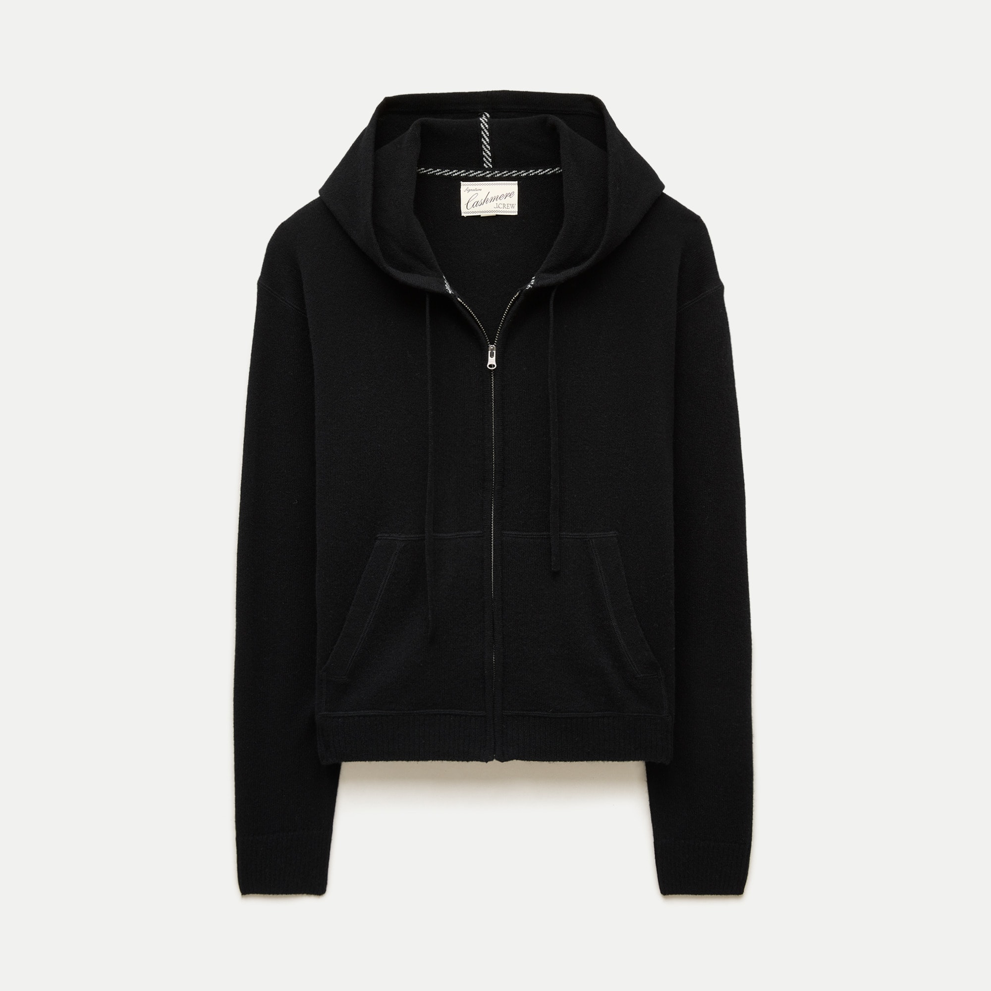 Cashmere full-zip hoodie