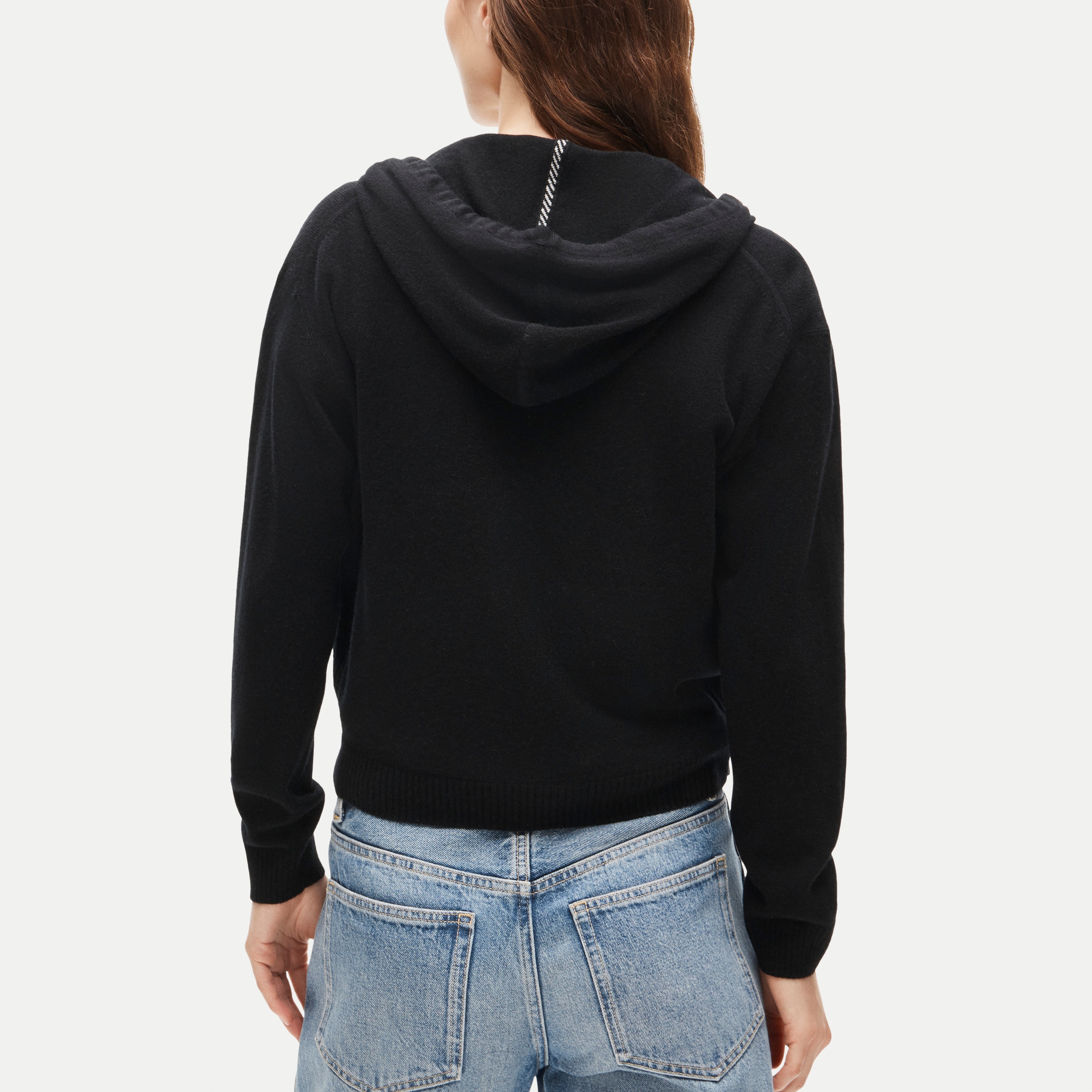 Cashmere full-zip hoodie