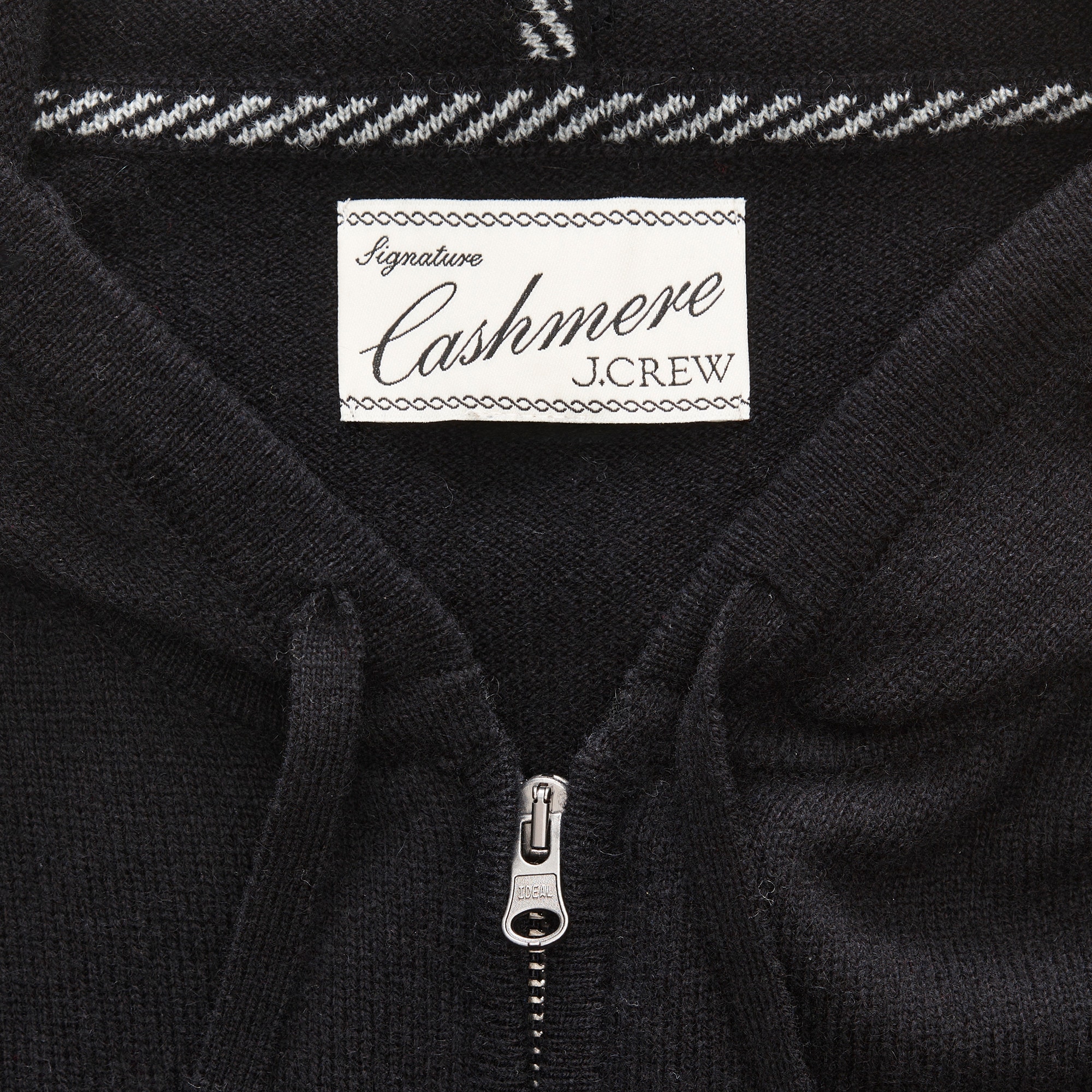 Cashmere full-zip hoodie
