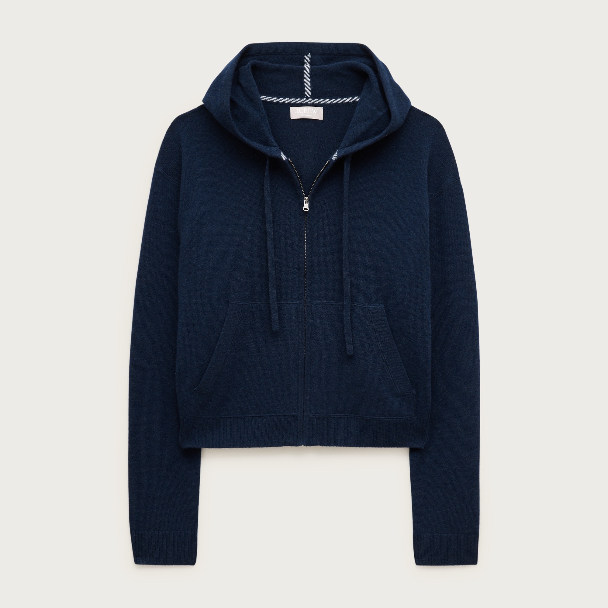 Cashmere full-zip hoodie