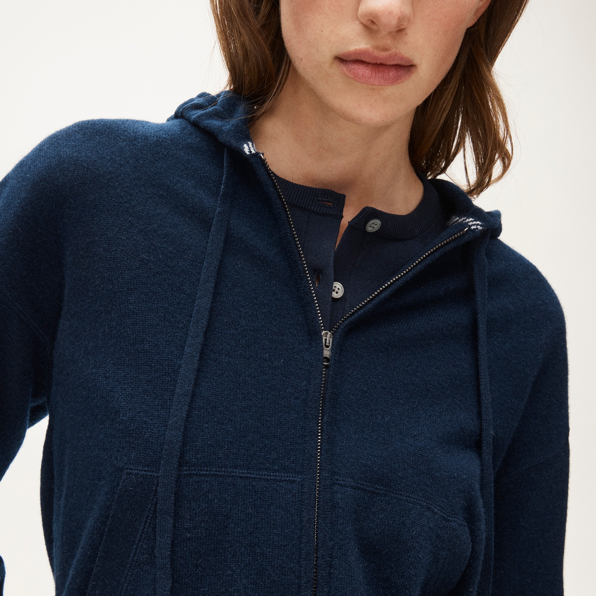 Cashmere full-zip hoodie - image 4