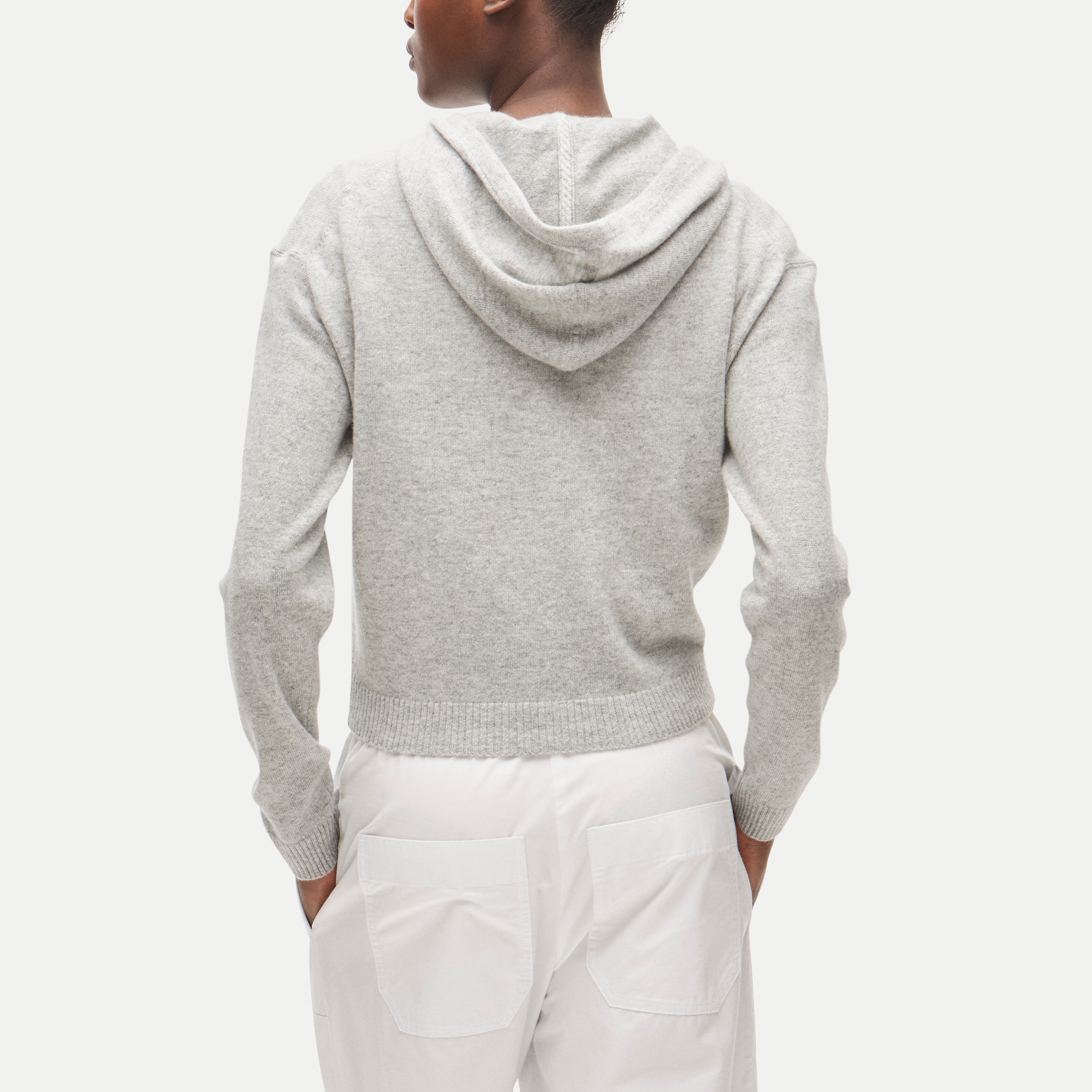 Cashmere full-zip hoodie