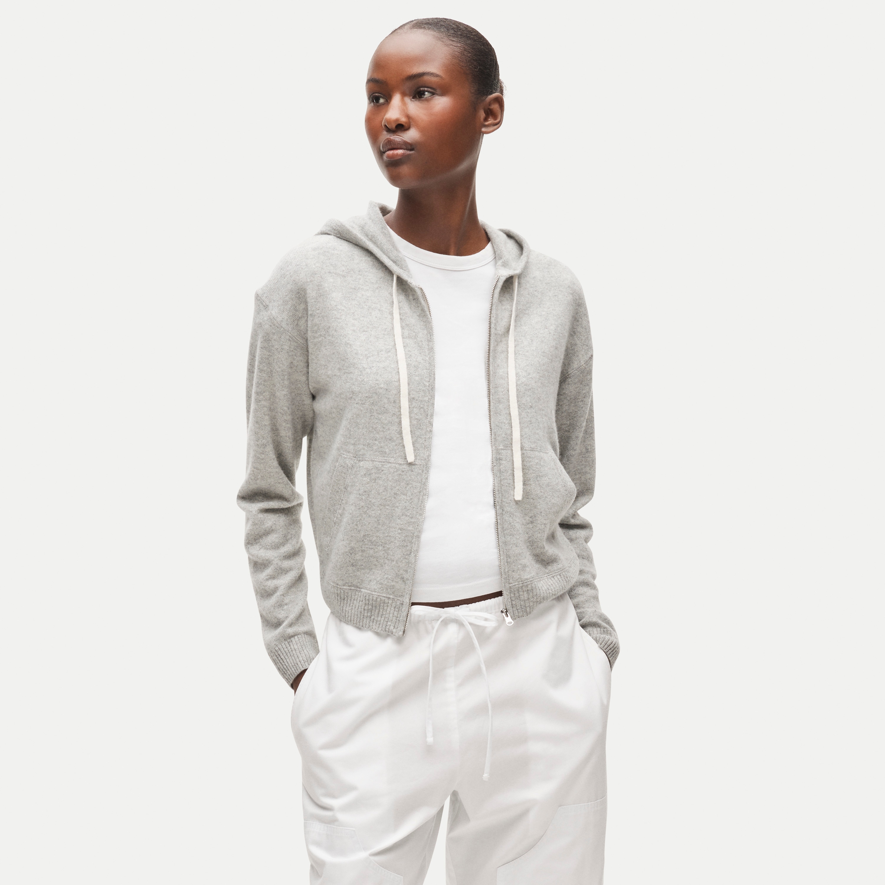 Cashmere Full-zip Hoodie For Women | J.Crew