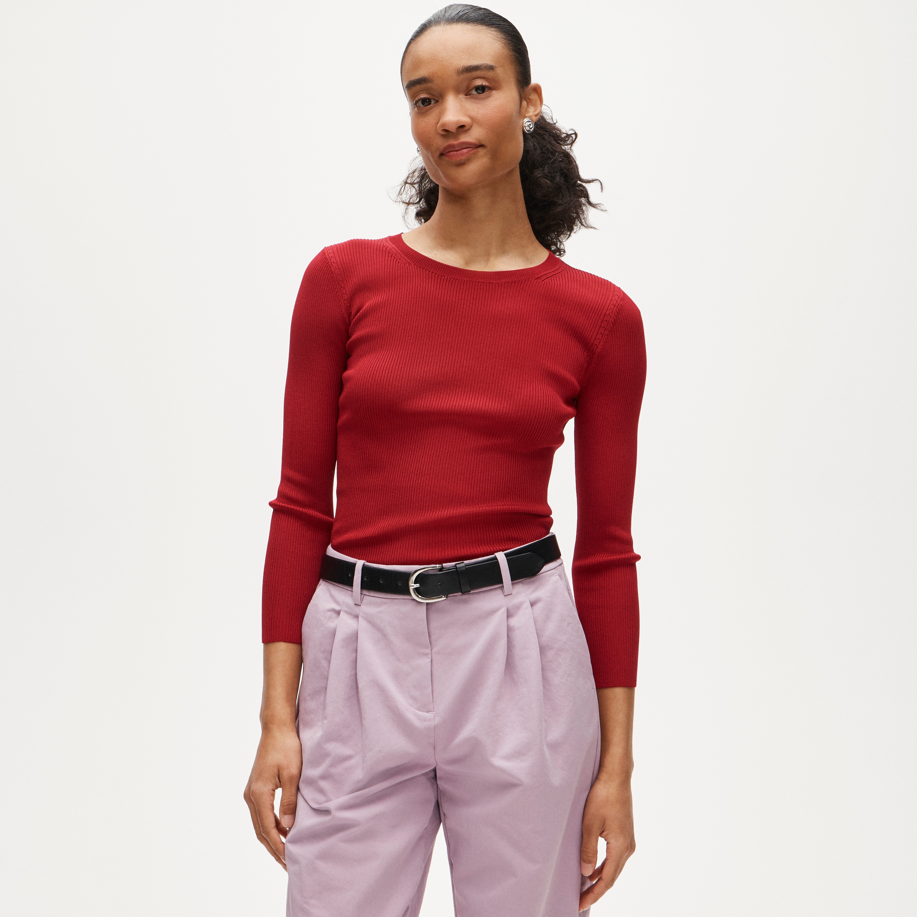 Elbow-sleeve sweater - image 2