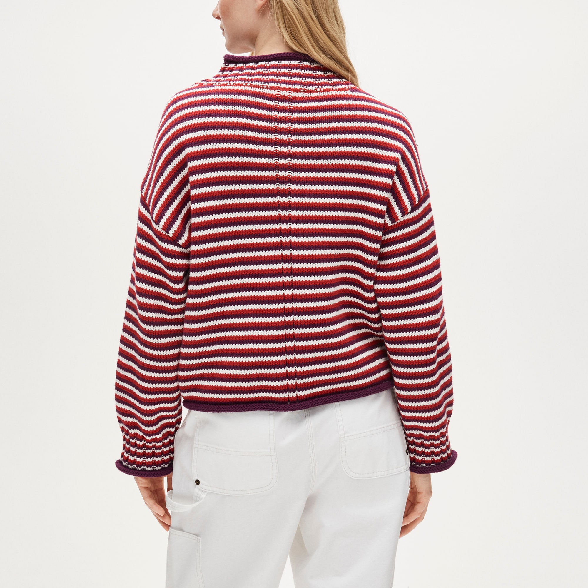 2025 Rollneck™ Sweater In Stripe For Women | J.Crew