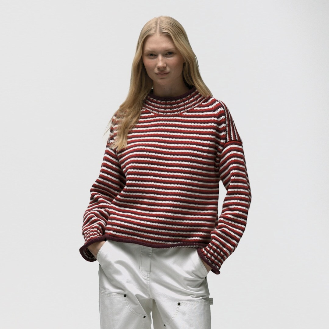 2025 Rollneck&trade; sweater in stripe