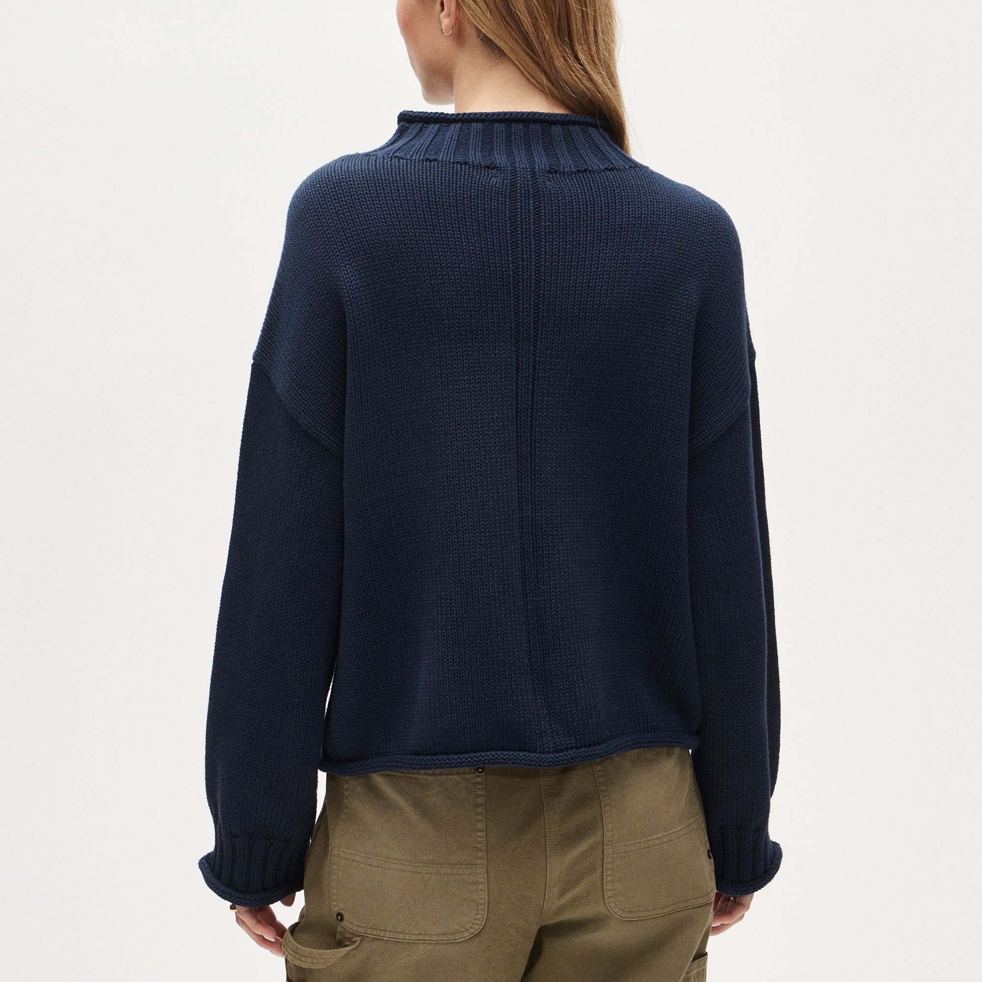 2025 Rollneck™ Sweater In Floral-print Heritage Cotton For Women