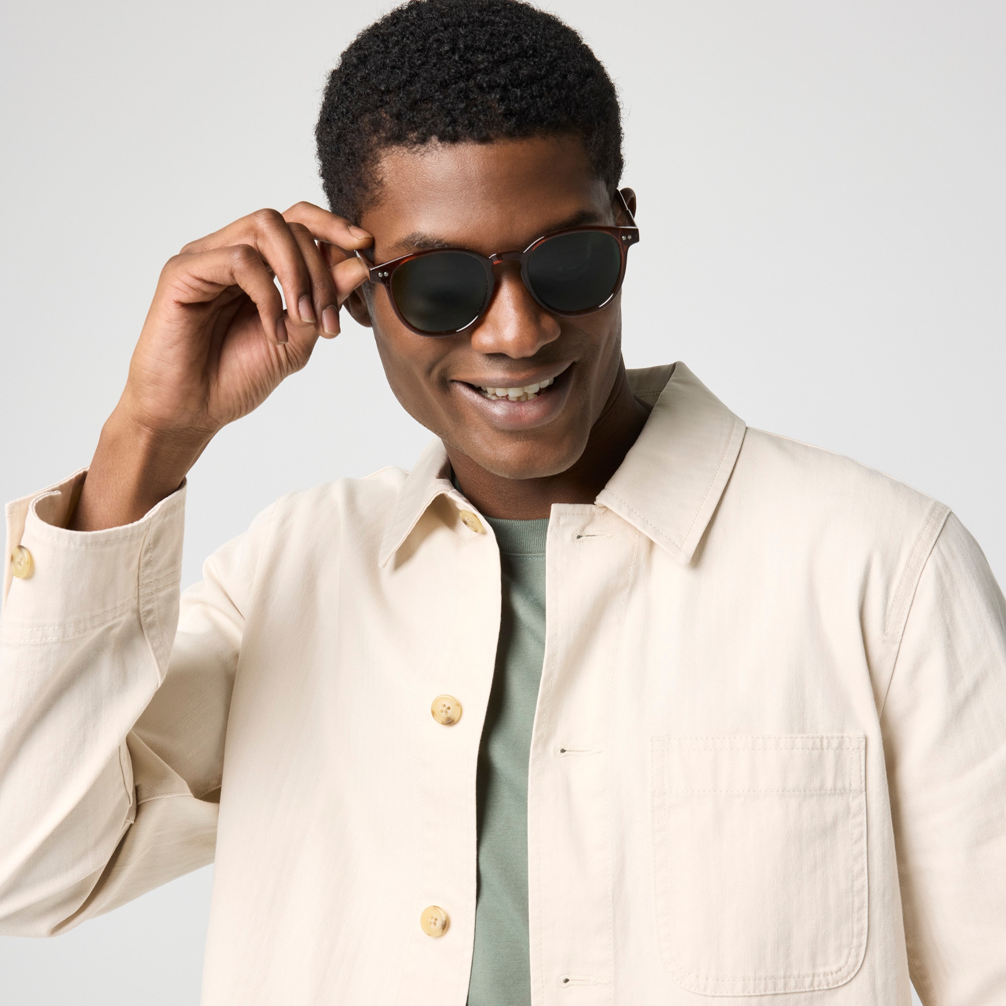 Herringbone chore jacket - image 2