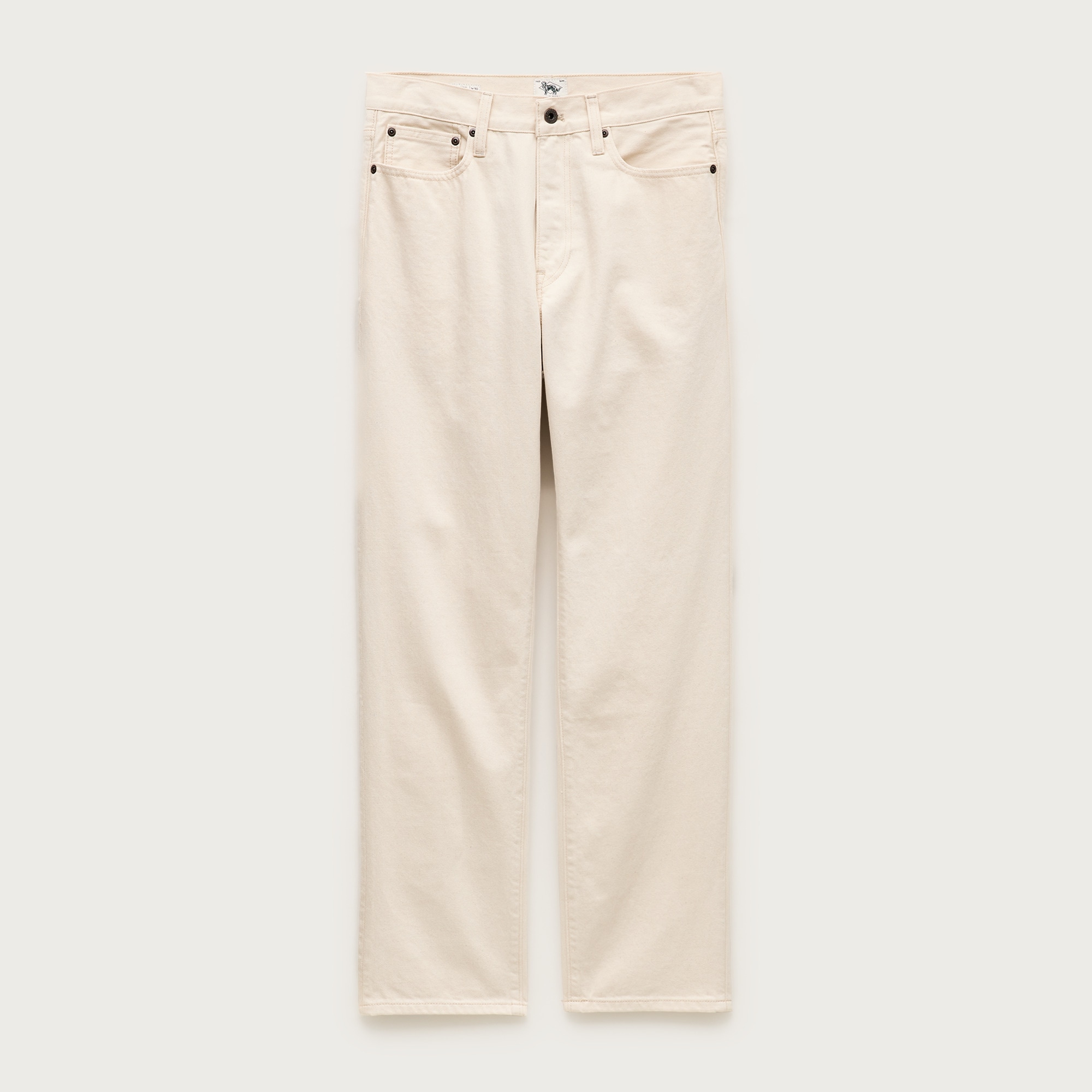 Classic jean in natural seeded denim