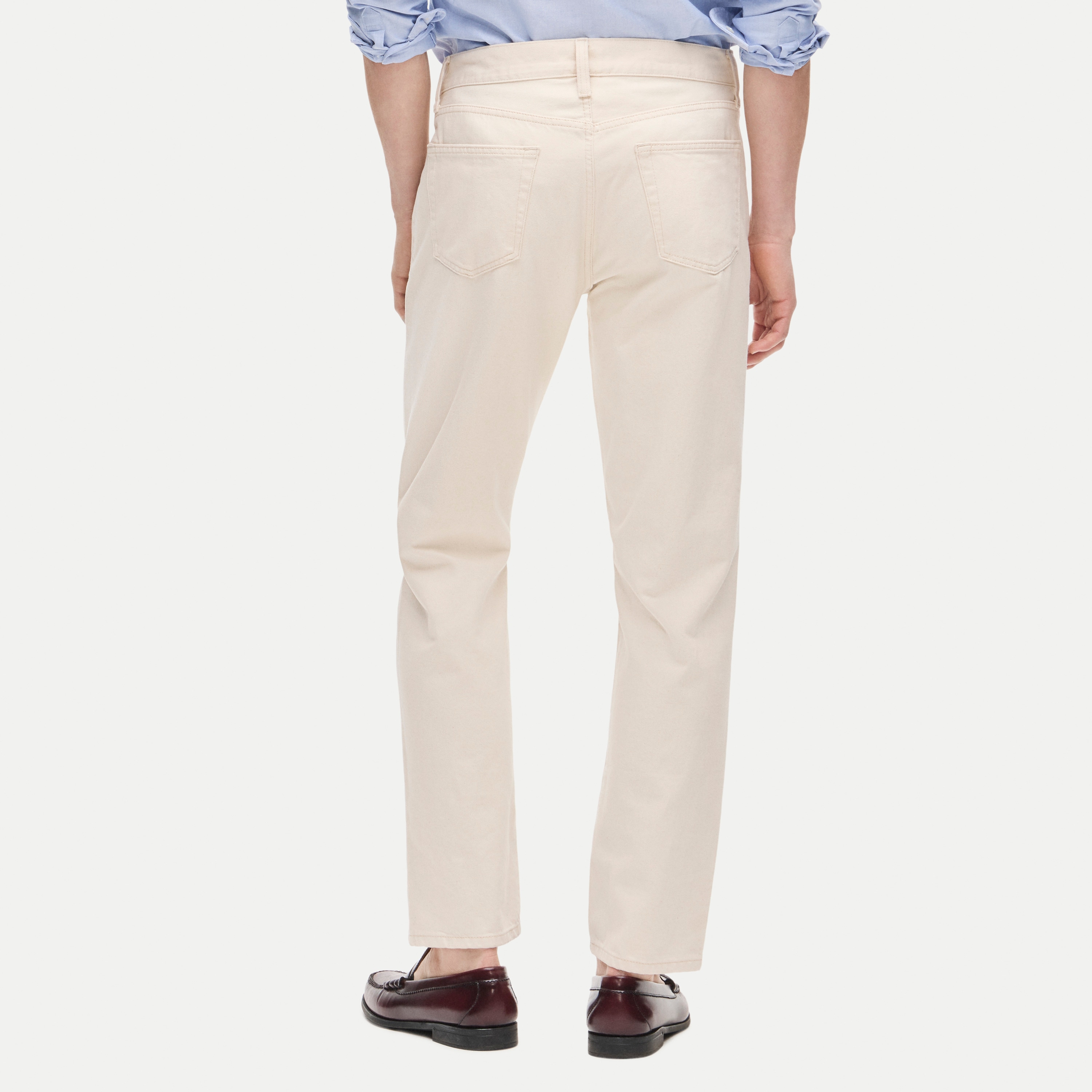 Classic Straight jean in natural seeded denim
