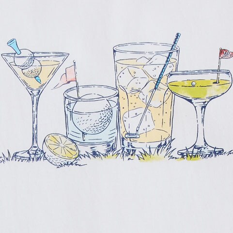 Oar flag graphic tee WHITE