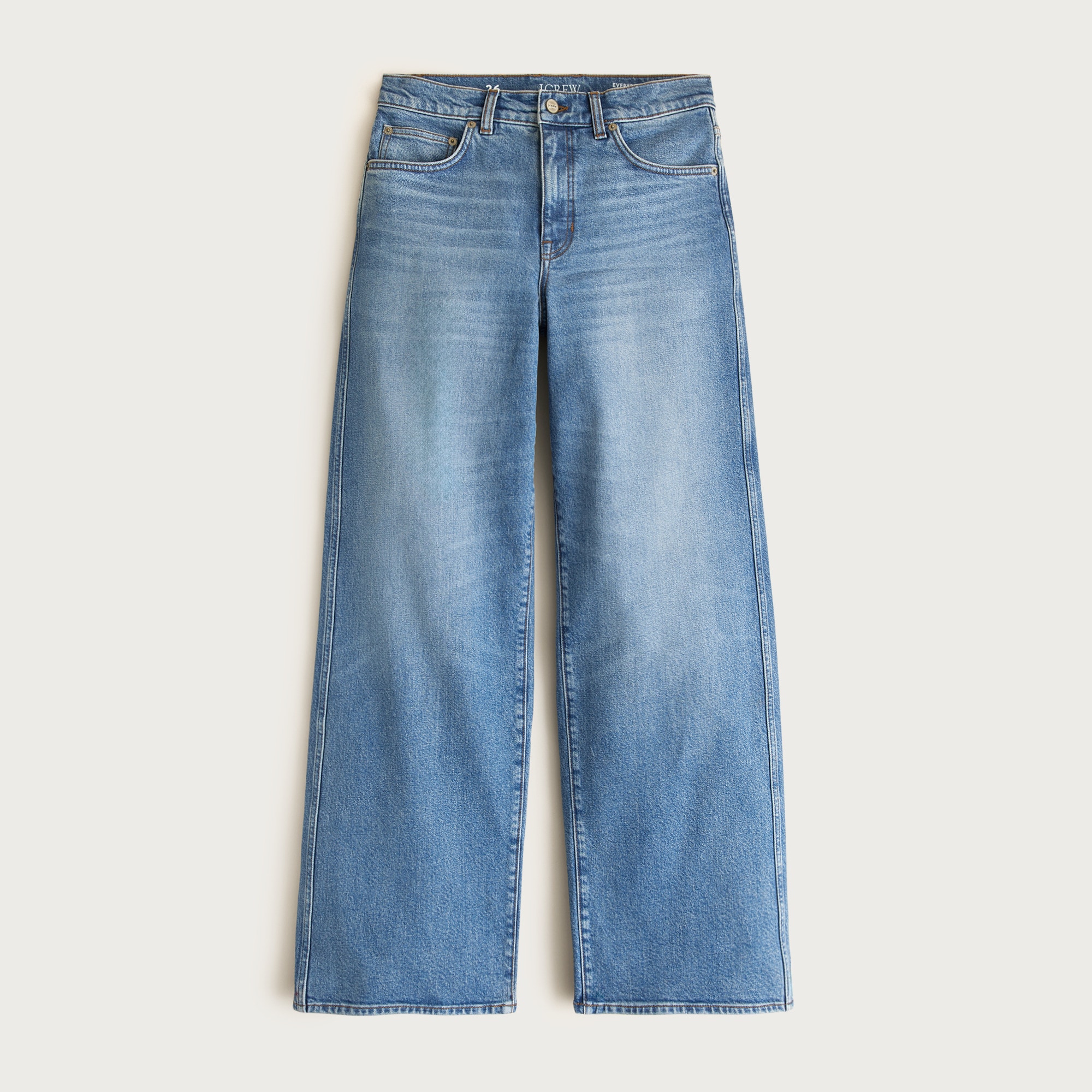 Everyday wide-leg ankle jean in semi-stretch