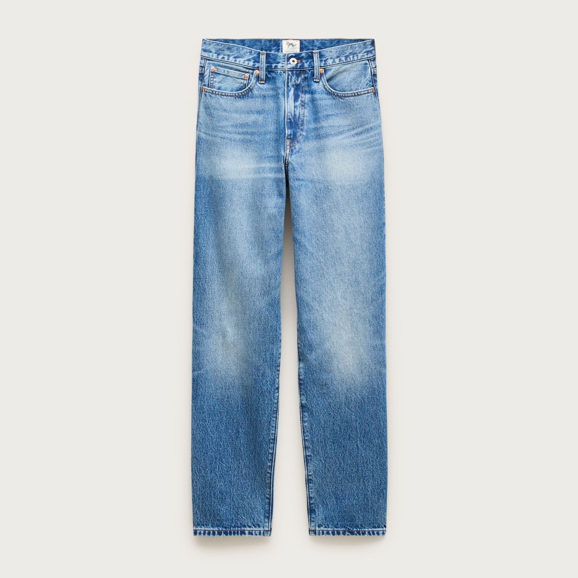High-rise Straight-fit jean in vintage wash